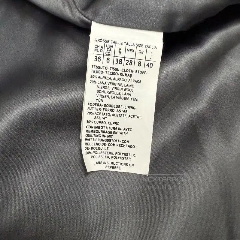 Max Mara MaxMara Gray Polyester Ladies Coat . Size S / US 4 / IT 40 - 4 Thumbnail