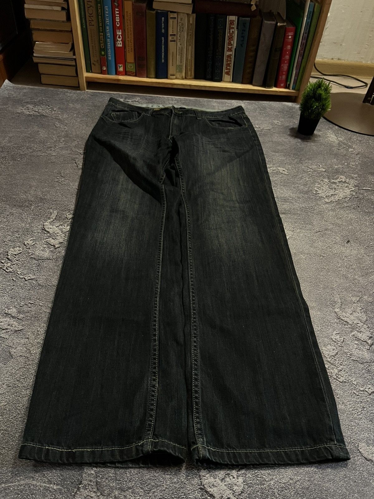Japanese Brand Darkwear Hysteric Glamour Style Jeans / Avant Garde Drip 90s Size US 38 / EU 54 - 3 Thumbnail