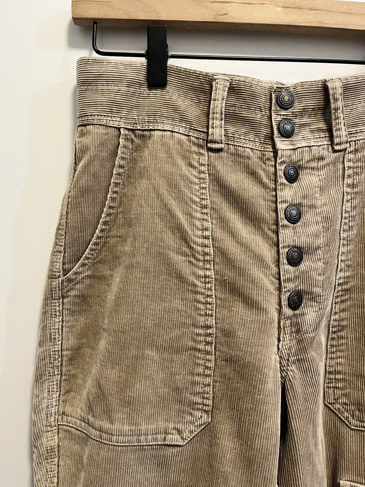 Kapital Front Pocket Corduroy Cargo Pants Tan Size 1 Size US 29 - 3 Thumbnail