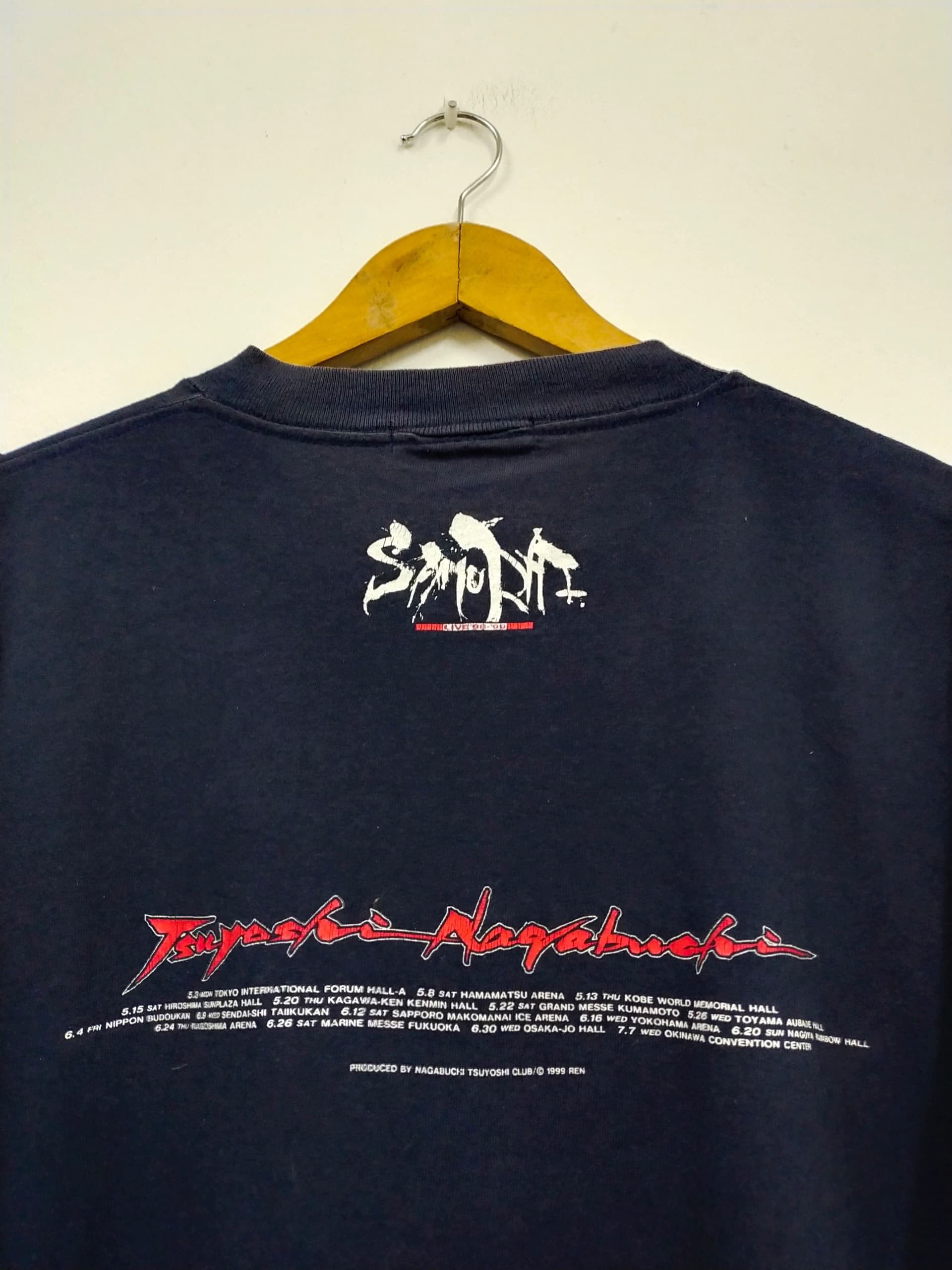 Band Tees Vintage 1999 Tsuyoshi Nagabuchi World tour band t shirt Size US M / EU 48-50 / 2 - 5 Thumbnail