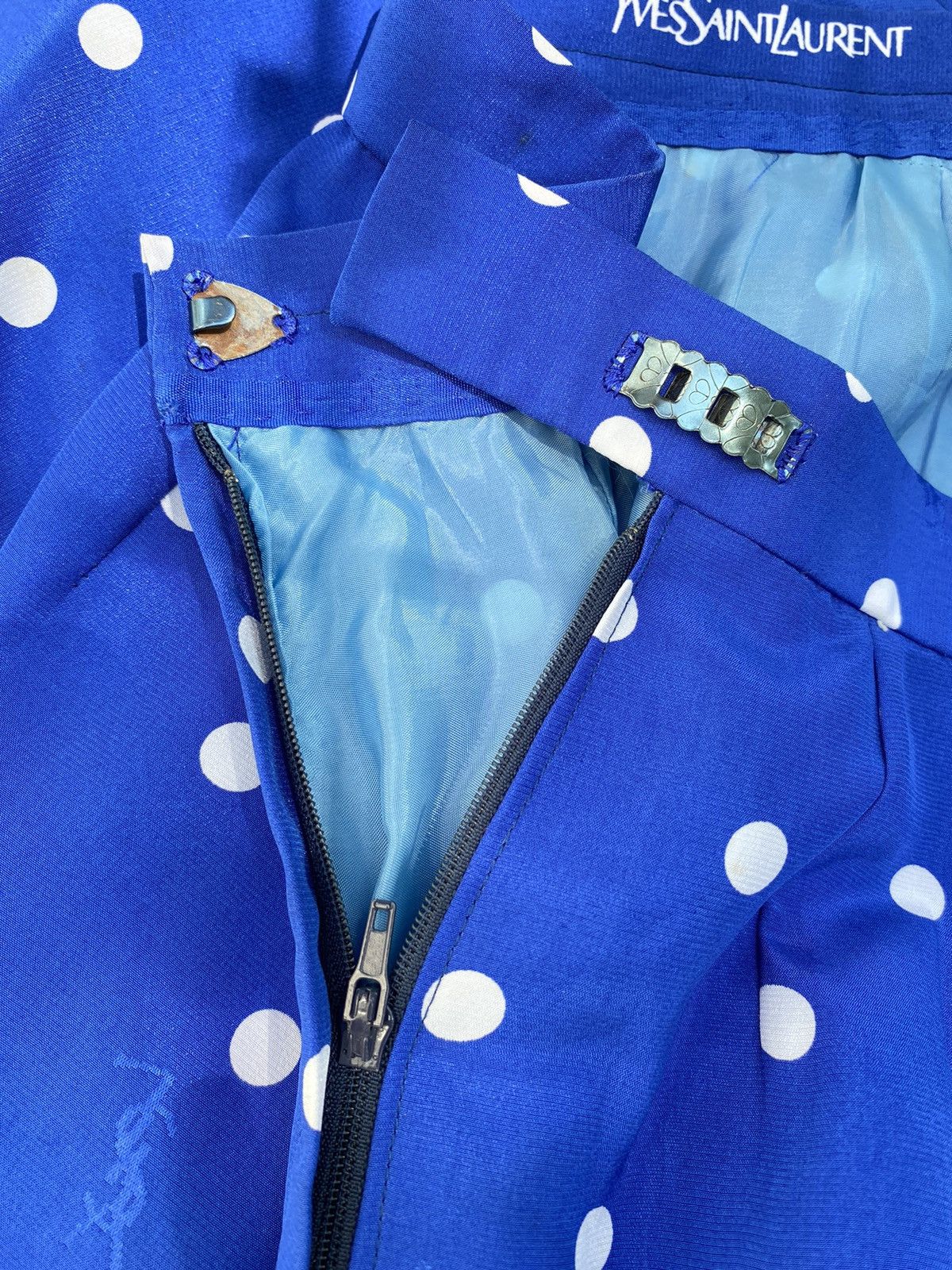Yves Saint Laurent YSL vintage polka dot skirt
