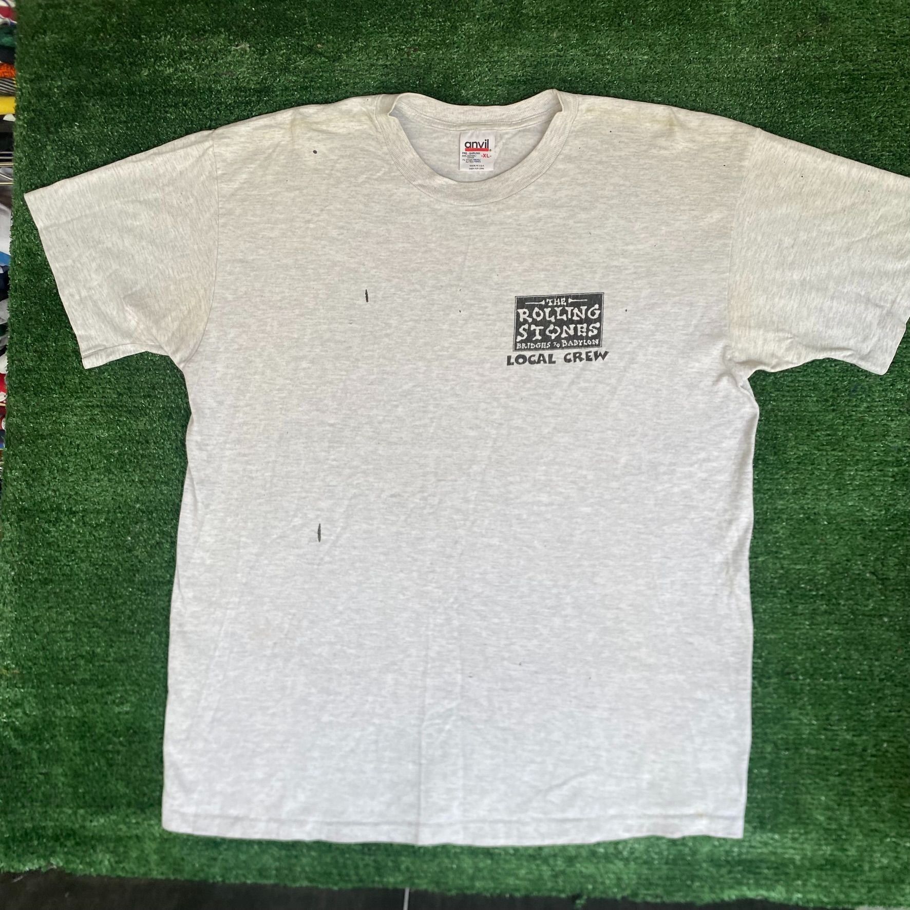 Band Tees Vintage 90s Rolling Stones Shirt Rock Band Tour Crew Tee Size US XL / EU 56 / 4 - 1 Thumbnail