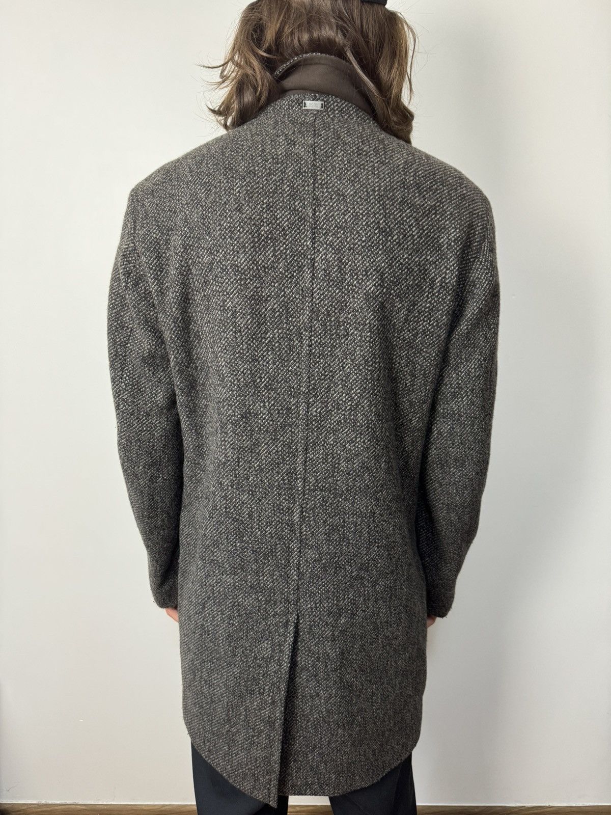 Hugo Boss Hugo Boss Cashmere Wool Double Breasted Coat Size US L / EU 52-54 / 3 - 3 Thumbnail