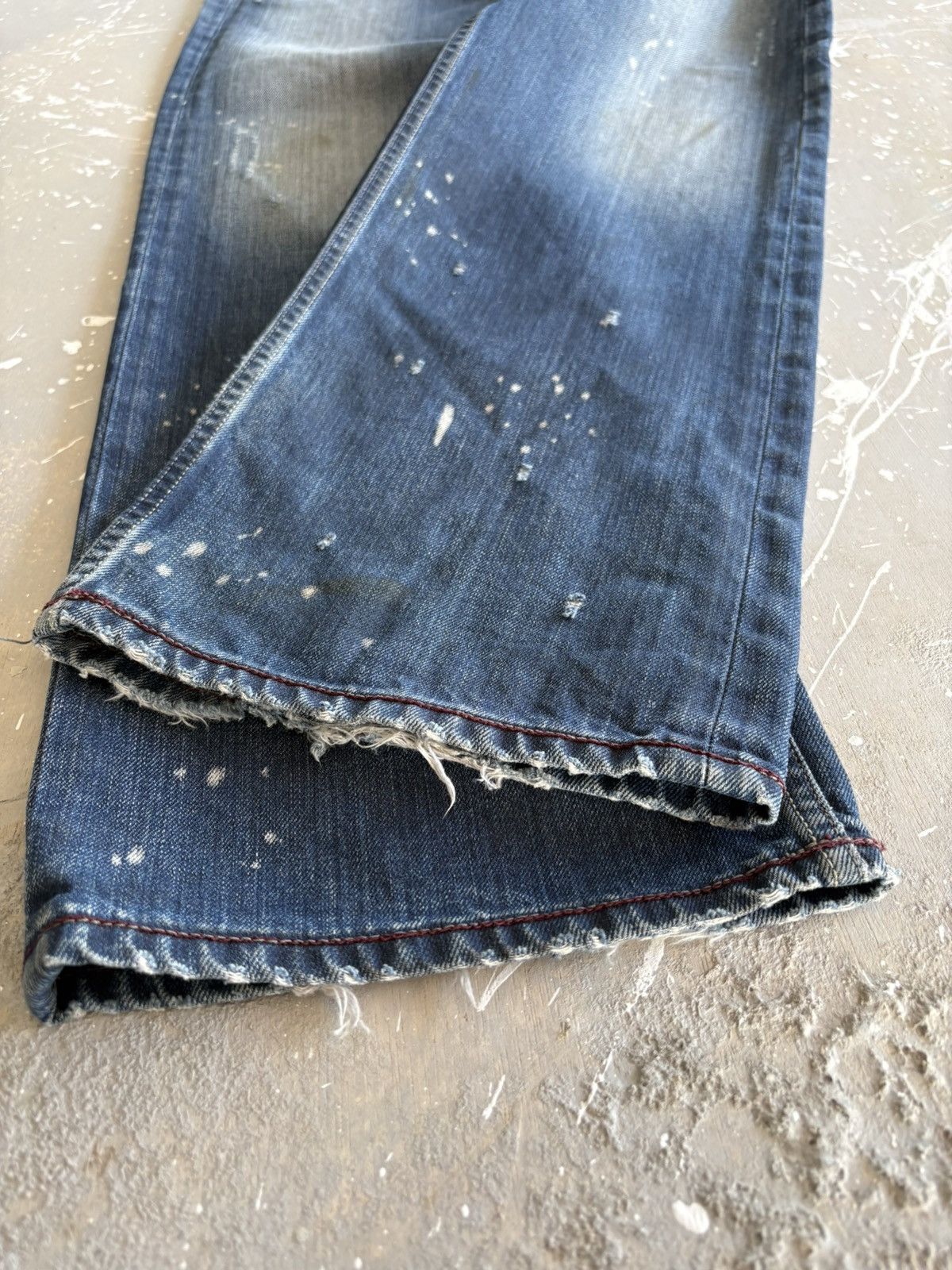Diesel Vintage Distressed Diesel Acid Wash Denim Jeans Pants Size US 30 / EU 46 - 11 Thumbnail