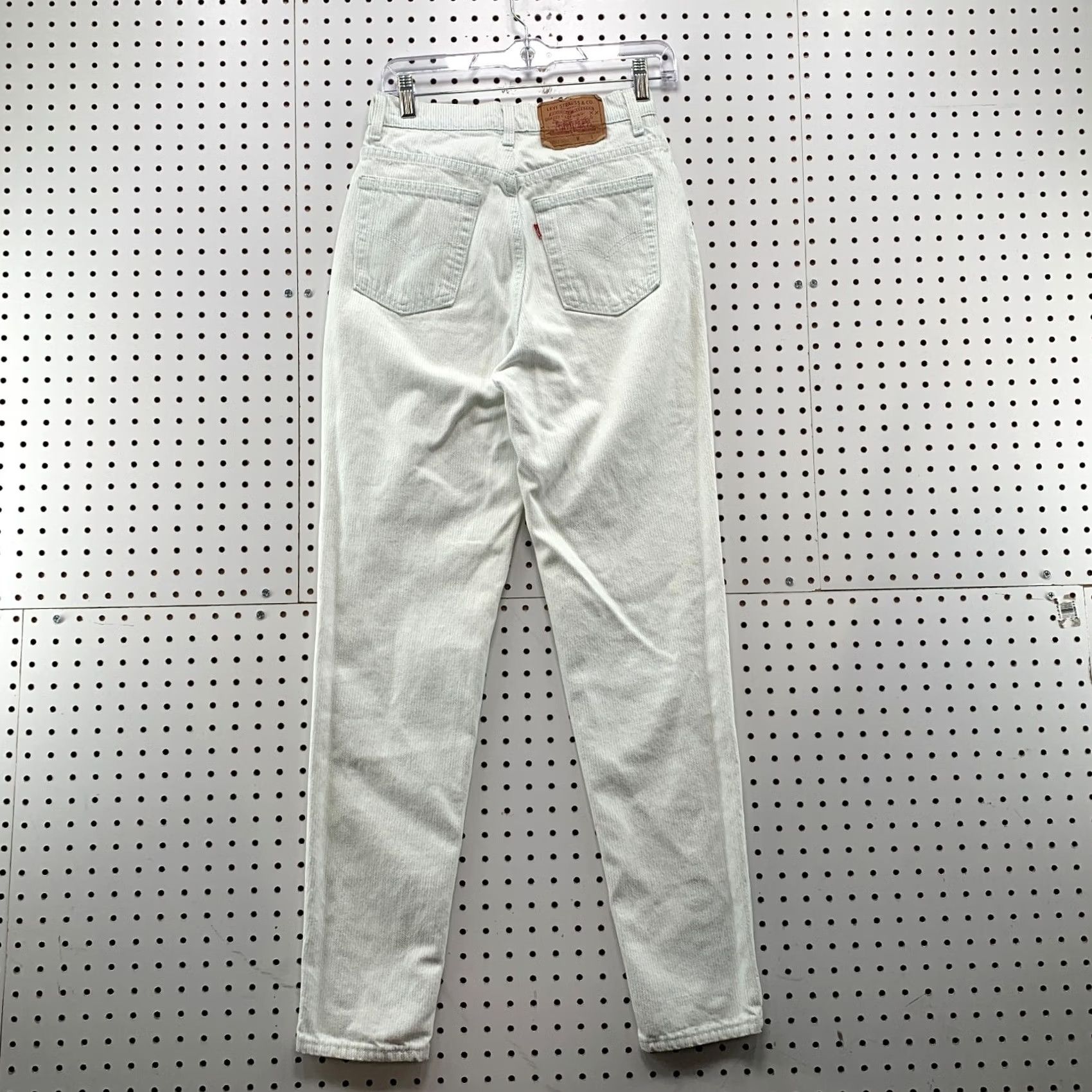 Levi's VINTAGE Levi's Jeans 532 Denim White Striped Tapered Womens 27x32 90s USA Size 30" / US 8 / IT 44 - 7 Thumbnail