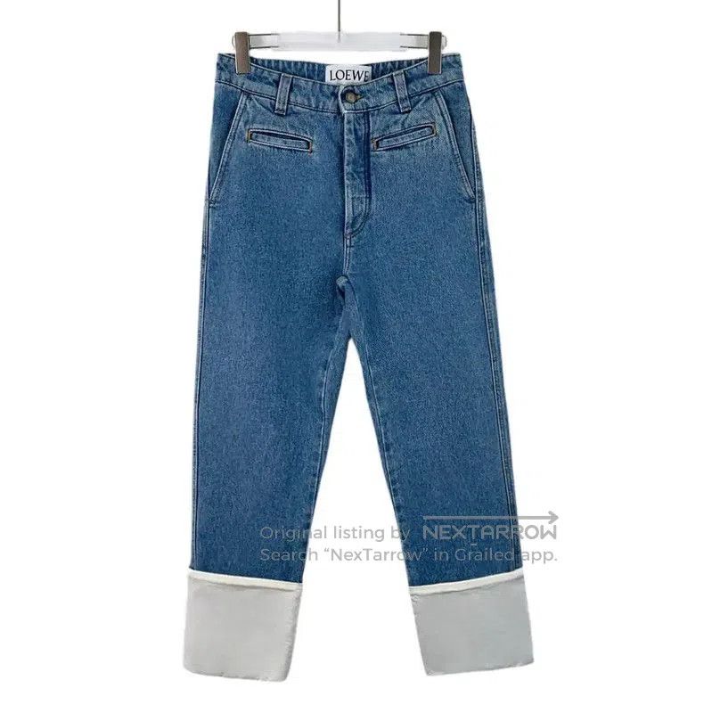 Loewe Loewe Blue Cotton Women's Denim Pants . Size 22" - 1 Thumbnail