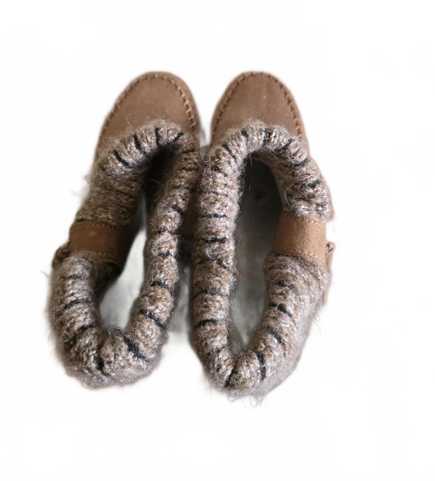 Airwalk Airwalk Brown Suede Knit Ankle Boots Size 8 US Womens Tassle Size US 8 / IT 38 - 11 Thumbnail