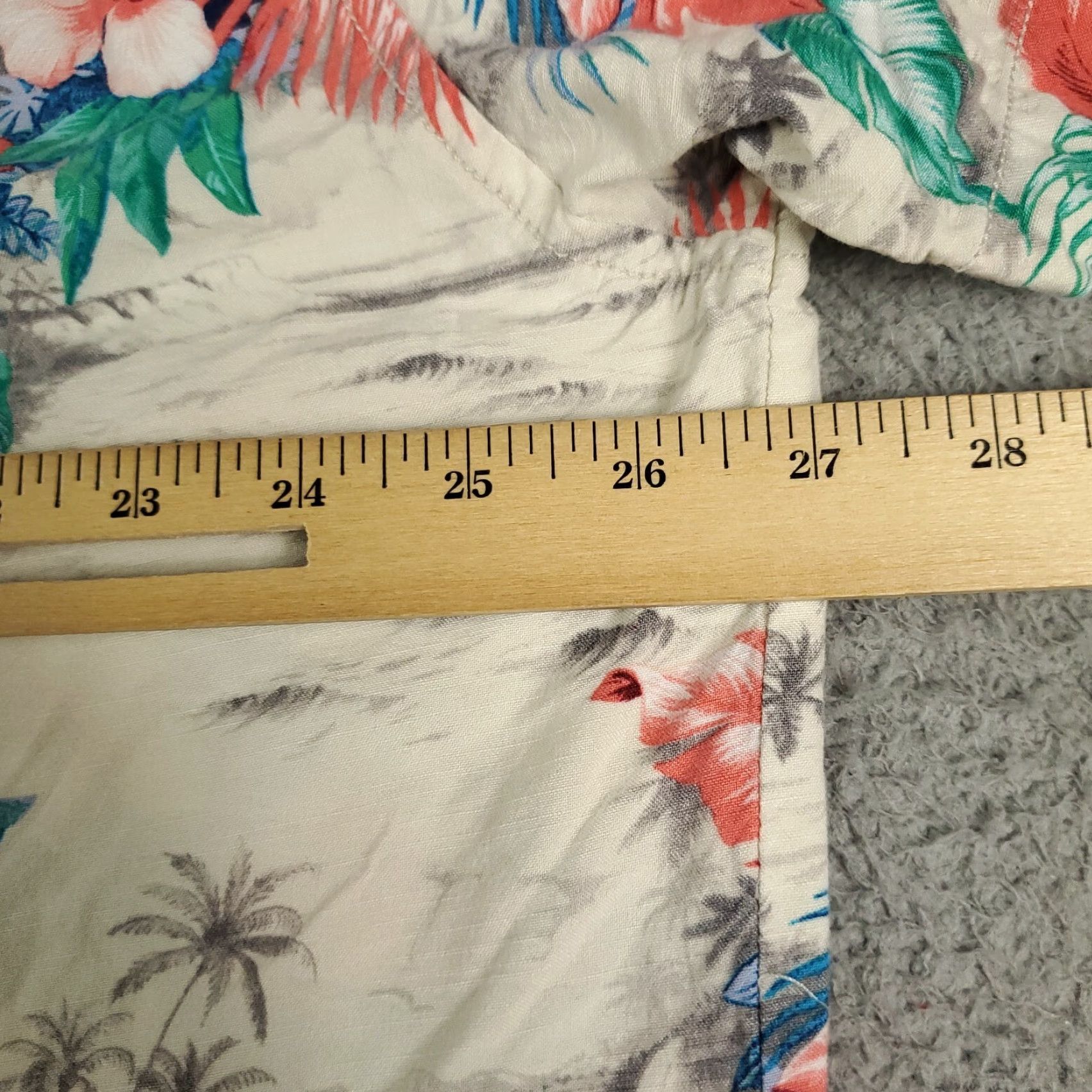 Tommy Bahama Tommy Bahama Shirt Mens XL Ivory Floral Hawaiian Button-Up Short Sleeve Size US XL / EU 56 / 4 - 5 Thumbnail