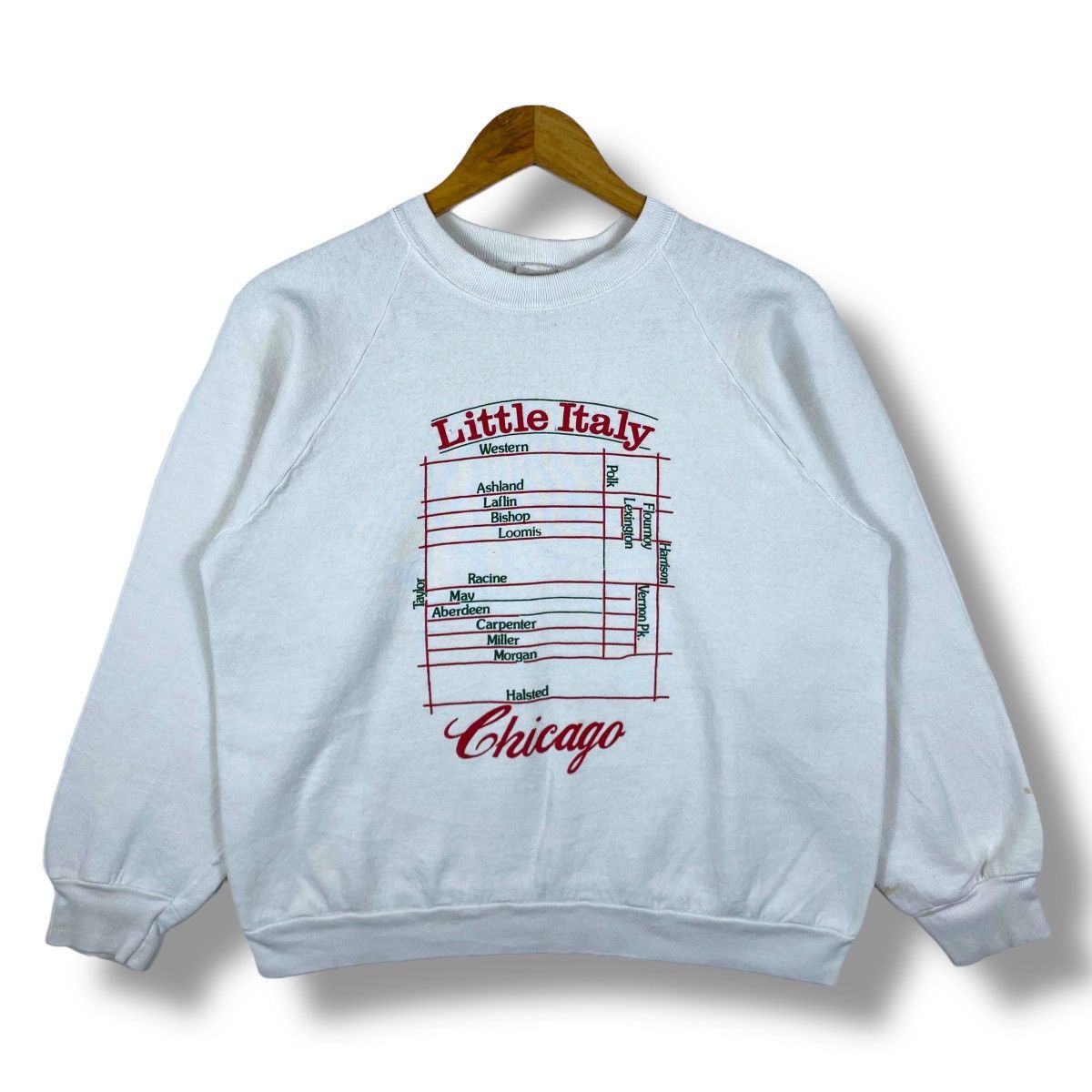 Vintage Vintage 90's LITTLE ITALY In CHICAGO Graphic Crewneck Size US L / EU 52-54 / 3 - 1 Thumbnail