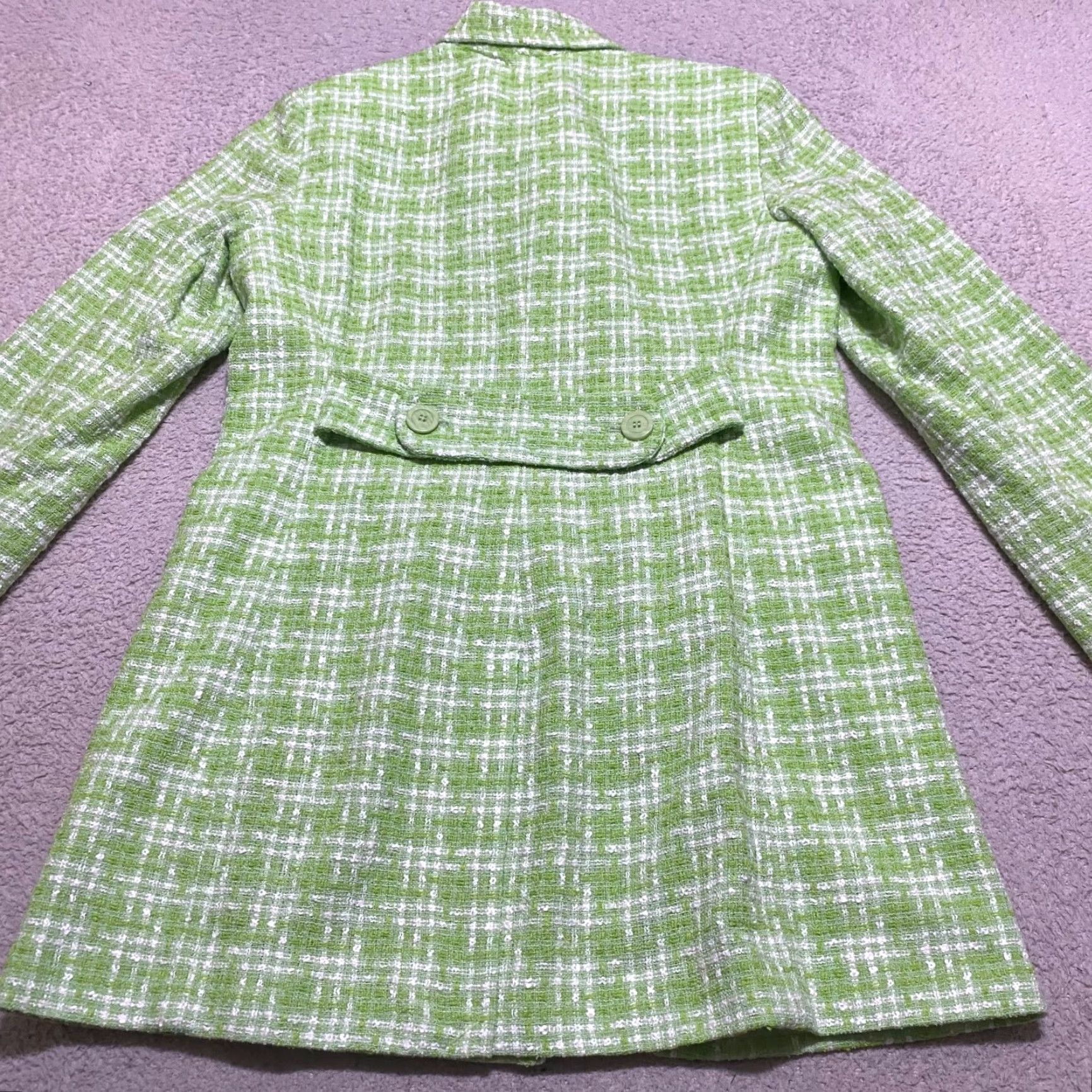Apt. 9 Apt. 9 Coat Green Plaid Button Up Long Sleeve Lined Pockets Womens 14 Regular Size XL / US 12-14 / IT 48-50 - 2 Thumbnail