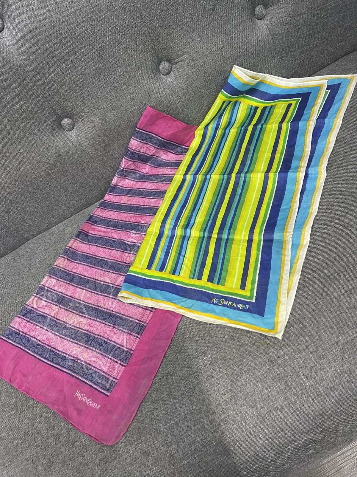 Yves Saint Laurent Lot sale YSL pocket square / bandana Size ONE SIZE - 6 Thumbnail