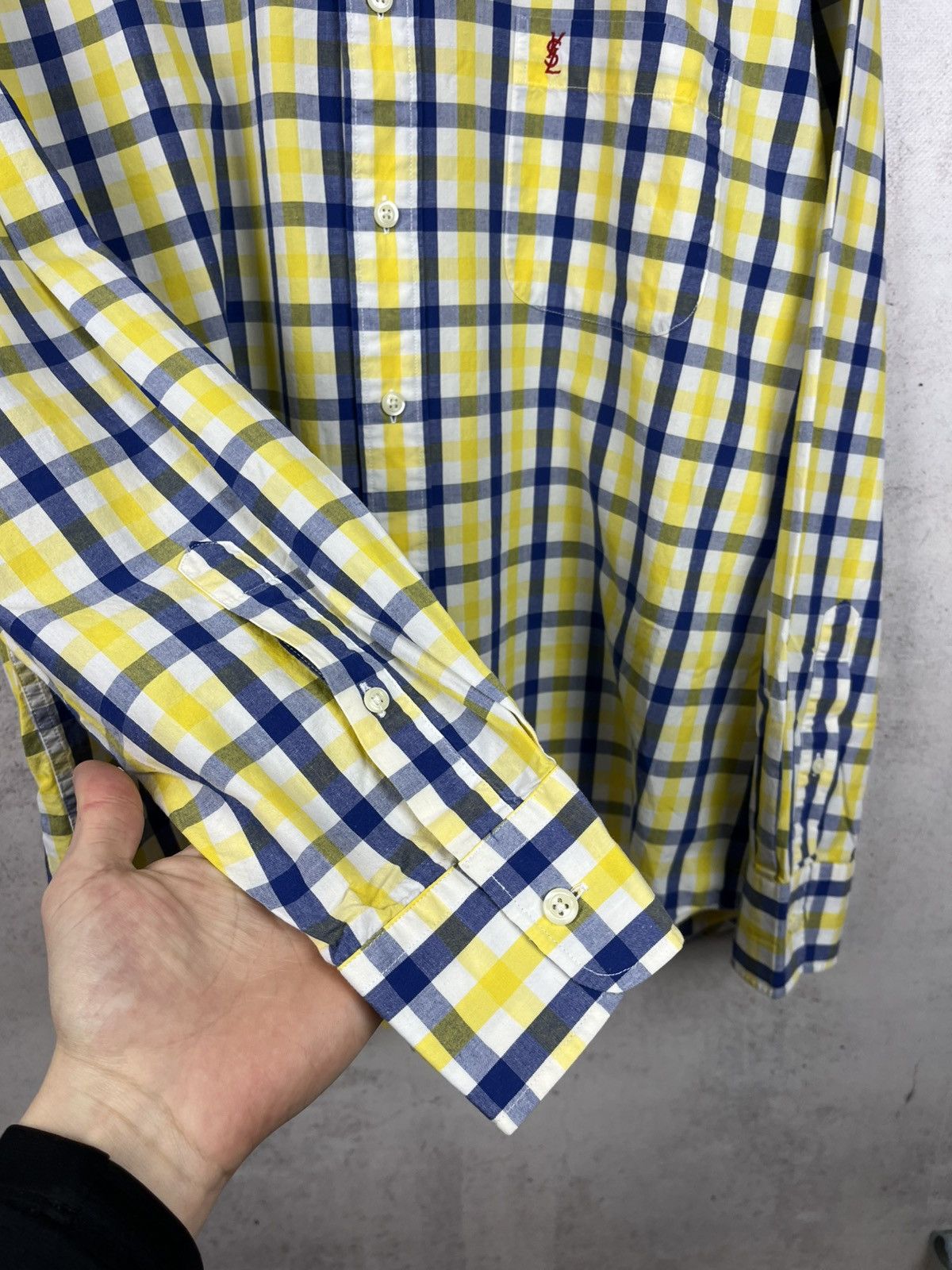Yves Saint Laurent Vintage 90s Yves Saint Laurent YSL Shirt Rare Retro Y2K Hype Size US L / EU 52-54 / 3 - 5 Thumbnail
