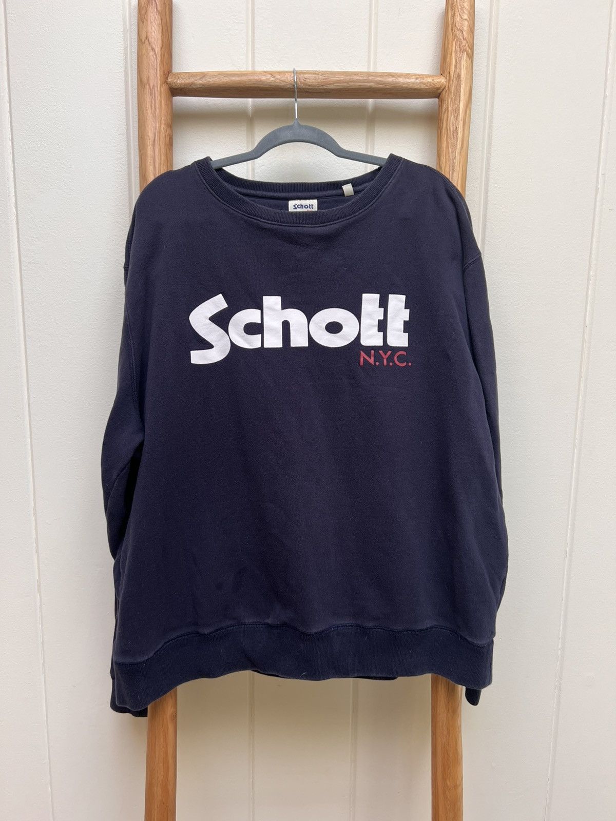 Schott Vintage SCHOTT CREWNECK Size US XXL / EU 58 / 5 - 1 Thumbnail