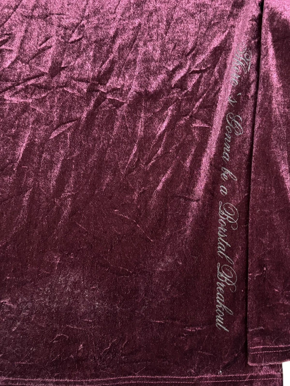 BUFFALO BOBS 2000s Semantic Design - Velvet Poem V Neck Longsleeve Size US M / EU 48-50 / 2 - 7 Thumbnail