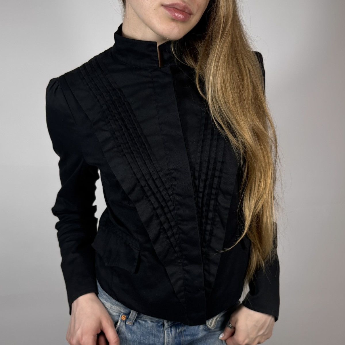 Vintage Y2K Asymmetrical Hussar JPG Style Blazer Jacket