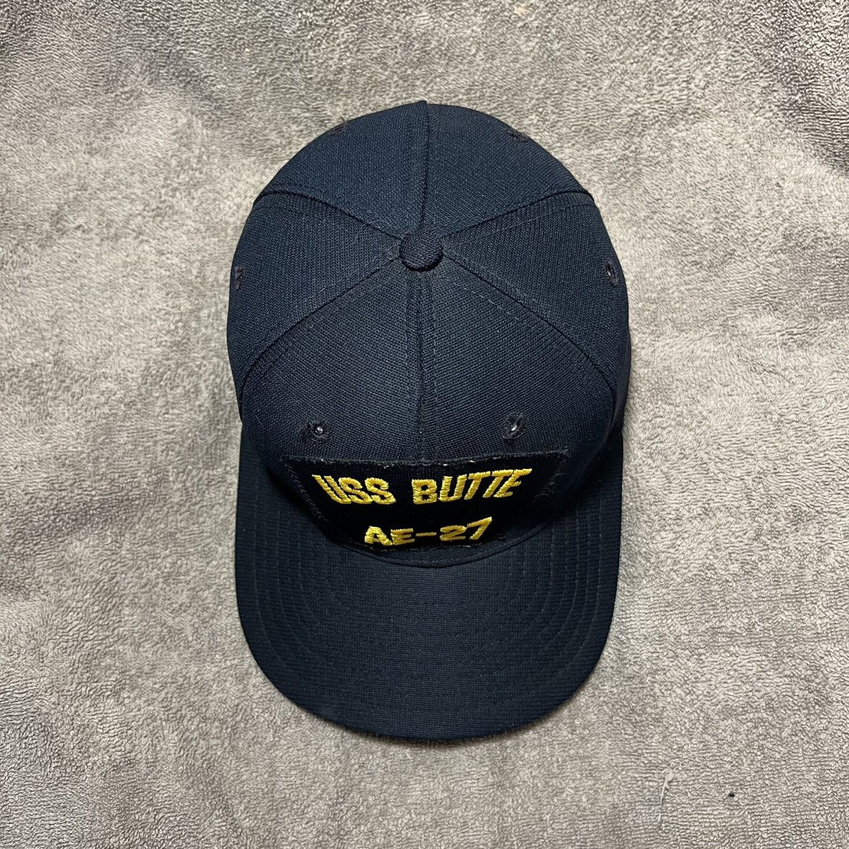 New Era × Vintage Vintage 80s New Era Naval Military Hat USS Butte AE 27 USA Size ONE SIZE - 3 Thumbnail