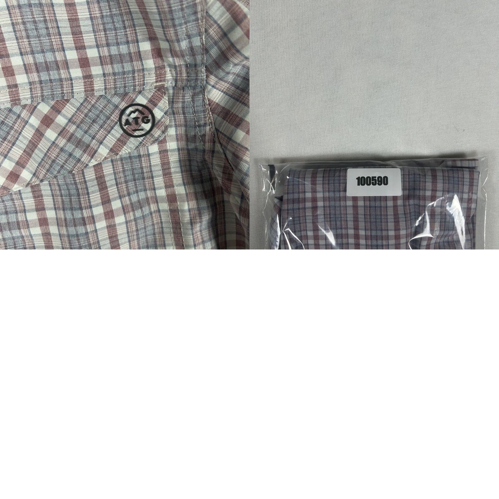 Wrangler Wrangler ATG Utility Shirt Red Short Sleeve Button-Up Nylon Polyester Outdoor Mens M Size US M / EU 48-50 / 2 - 8 Thumbnail
