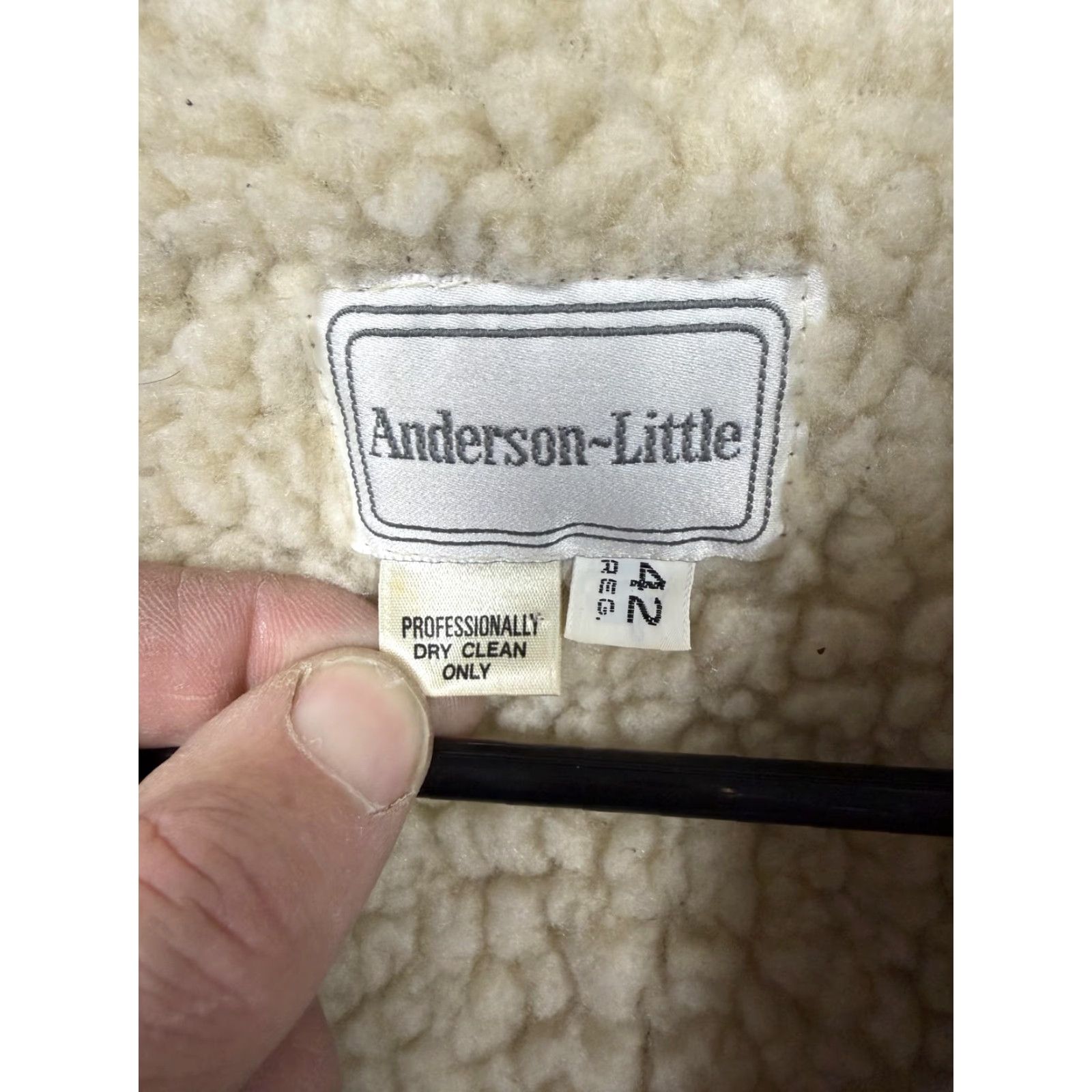 Vintage VINTAGE Anderson-Little Jacket 42 Tan Corduroy Sherpa Lined Western Workwear Size US XS / EU 42 / 0 - 7 Thumbnail