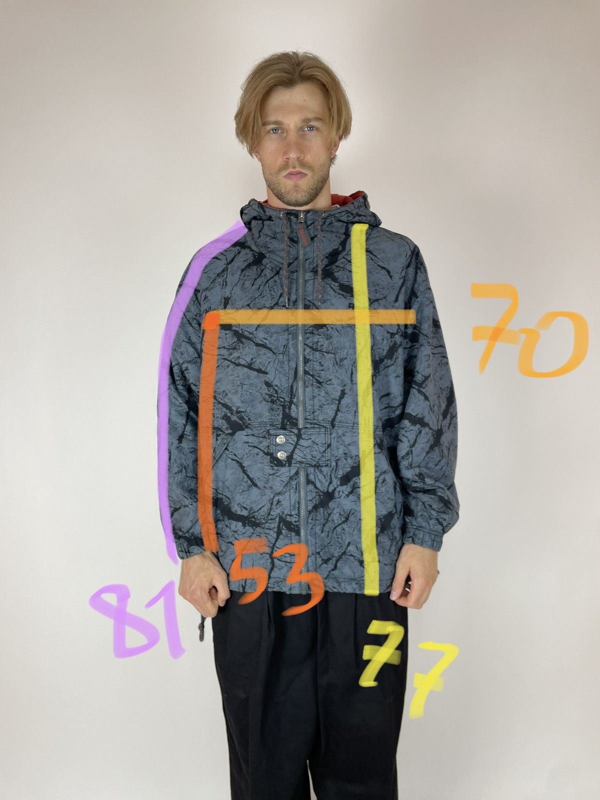 Reebok × Vintage Reebok Vintage hooded jacket 90s 80s Mens size XL Size US XL / EU 56 / 4 - 16 Thumbnail