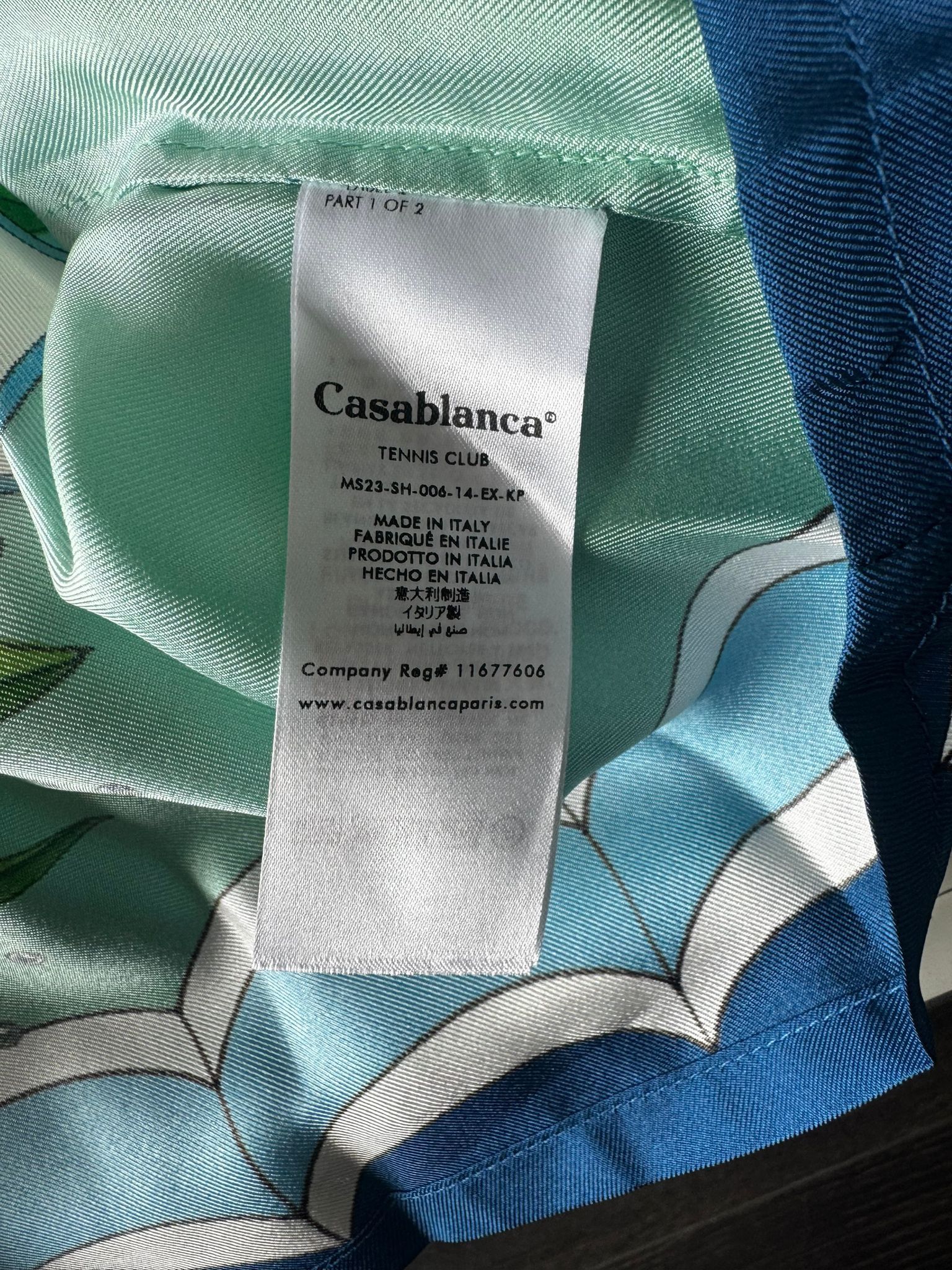 Casablanca Casablanca × Caviar Kaspia Silk Shirt Size US L / EU 52-54 / 3 - 4 Thumbnail