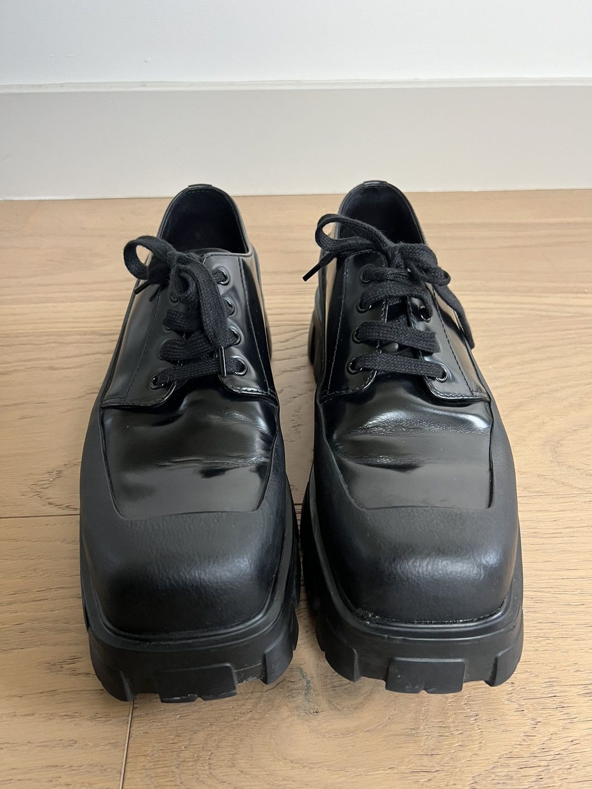 Prada Prada - Monolith Square Derby Size US 9 / EU 42 - 2 Thumbnail