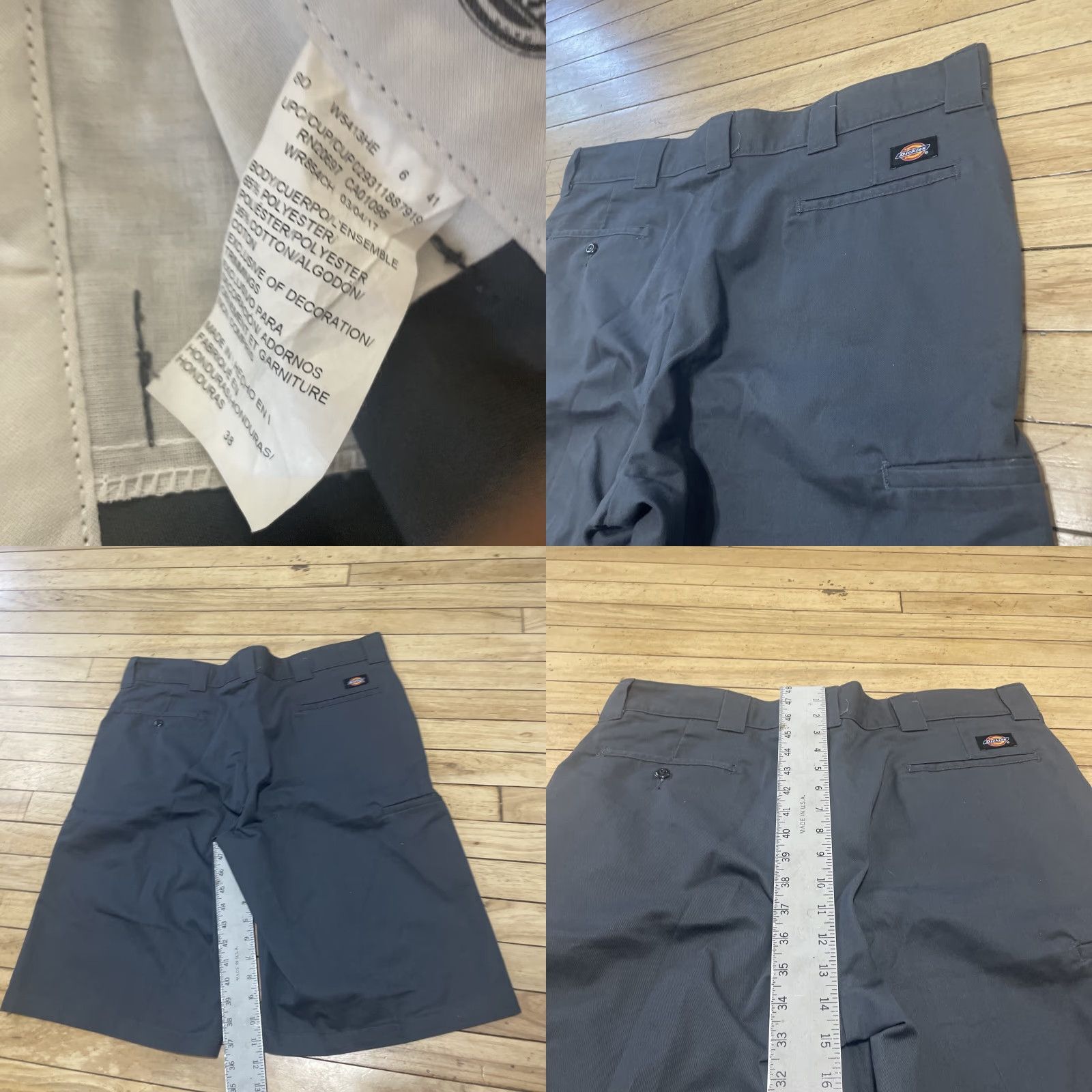 Dickies VINTAGE Dickies Shorts Men 38 Relaxed Fit Y2k Streetwear Twill Cotton Hip Hop Work Chino Gray Baggy Casual Shorts Size US 38 / EU 54 - 10 Thumbnail