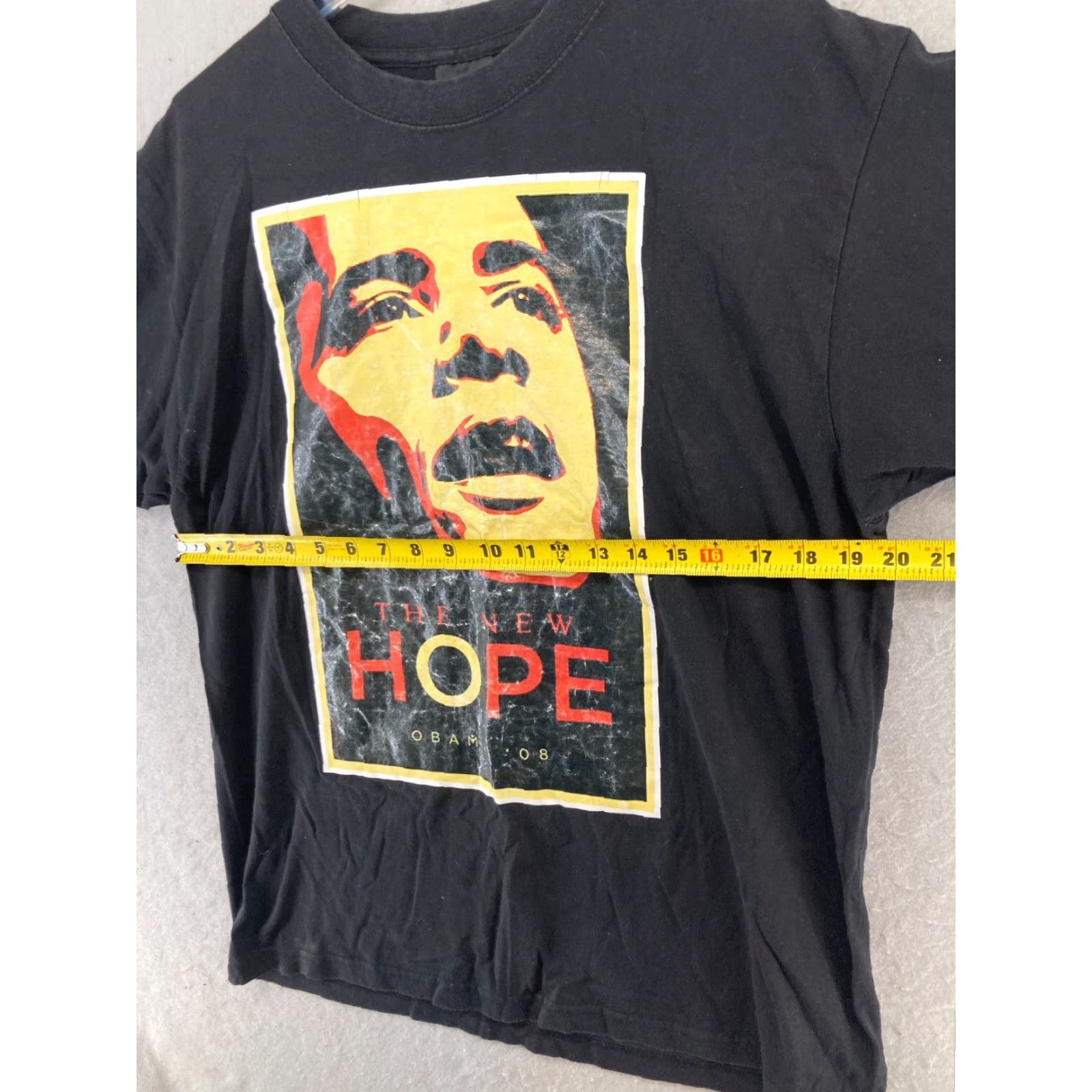 Vintage Obama 08 Mens TShirt Large Black The New Hope Presidential T-Shirt Shirt Size US L / EU 52-54 / 3 - 2 Thumbnail