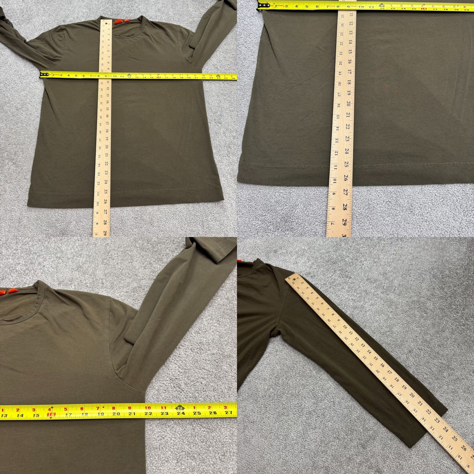 Hugo Boss VINTAGE? No. Boss Hugo Boss Long Sleeve T-Shirt Mens Large Olive Green Crew Neck Cotton Tee Size US L / EU 52-54 / 3 - 8 Thumbnail