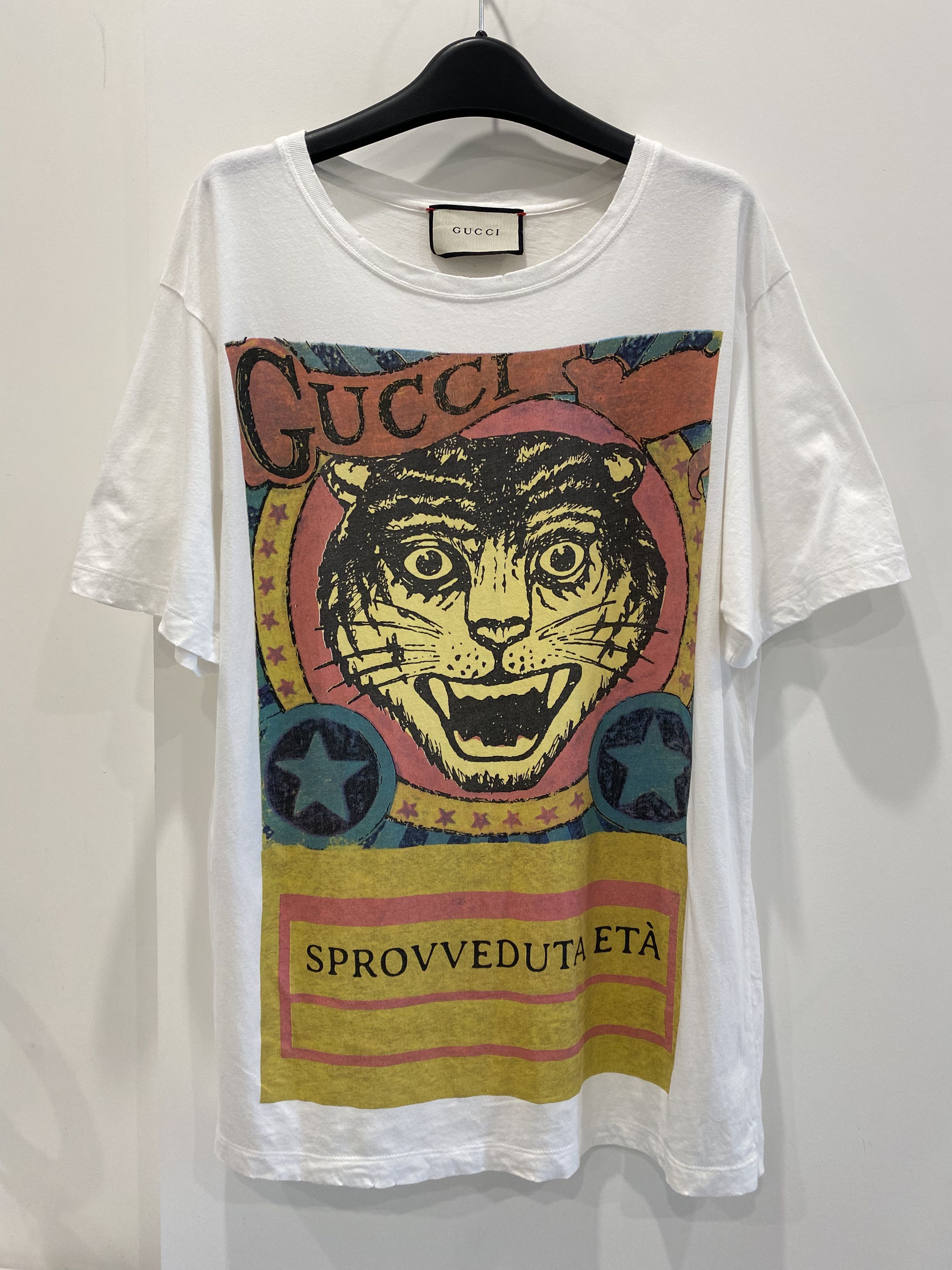 Gucci Gucci Tiger Print T Shirt S Oversized Size US S / EU 44-46 / 1 - 1 Thumbnail