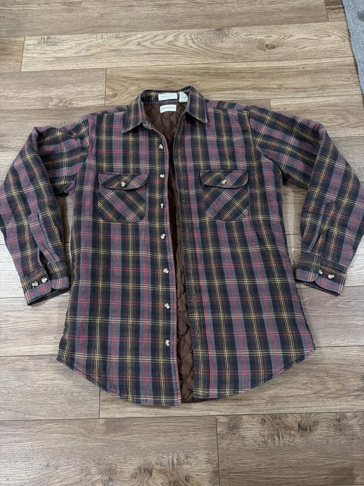 Vintage 90s St. John’s Bay Flannel Shacket Western Tall L