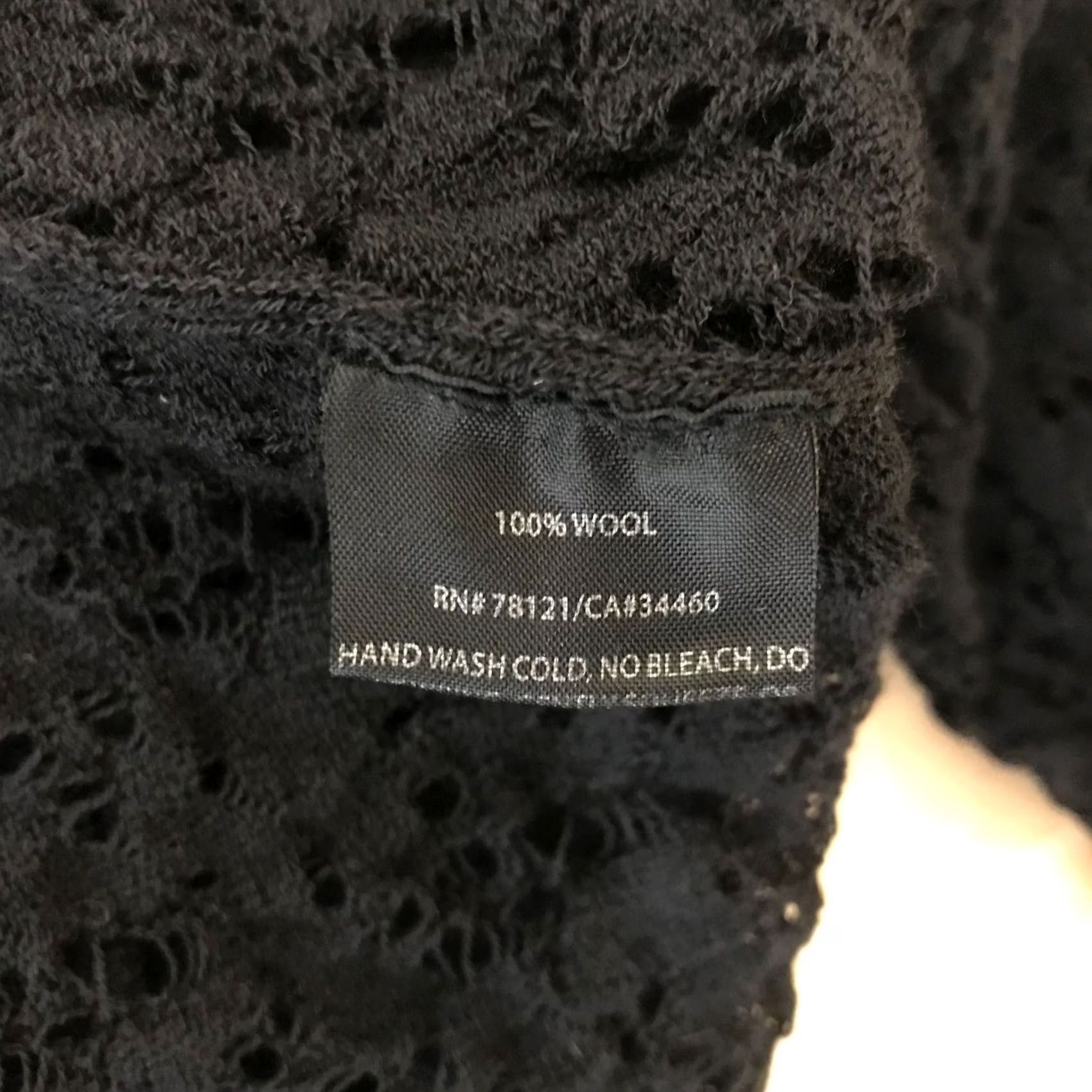 Eileen Fisher EILEEN FISHER - WOMEN'S LARGE BLACK SWEATER - CARDIGAN - 100% WOOL Size L / US 10 / IT 46 - 8 Thumbnail