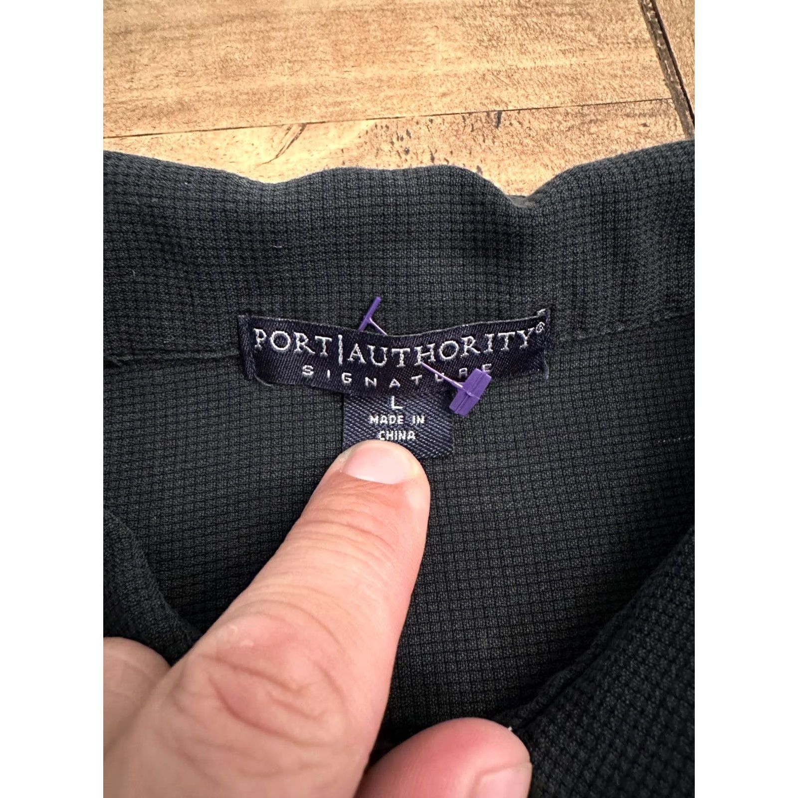 Port Authority SYC Yacht Club Button Up Black T-Shirt Large Parrot Boating Yachting Mens L Port Authority Button-Up Short Sleeve Black Yacht Club Shirt Size US L / EU 52-54 / 3 - 3 Thumbnail