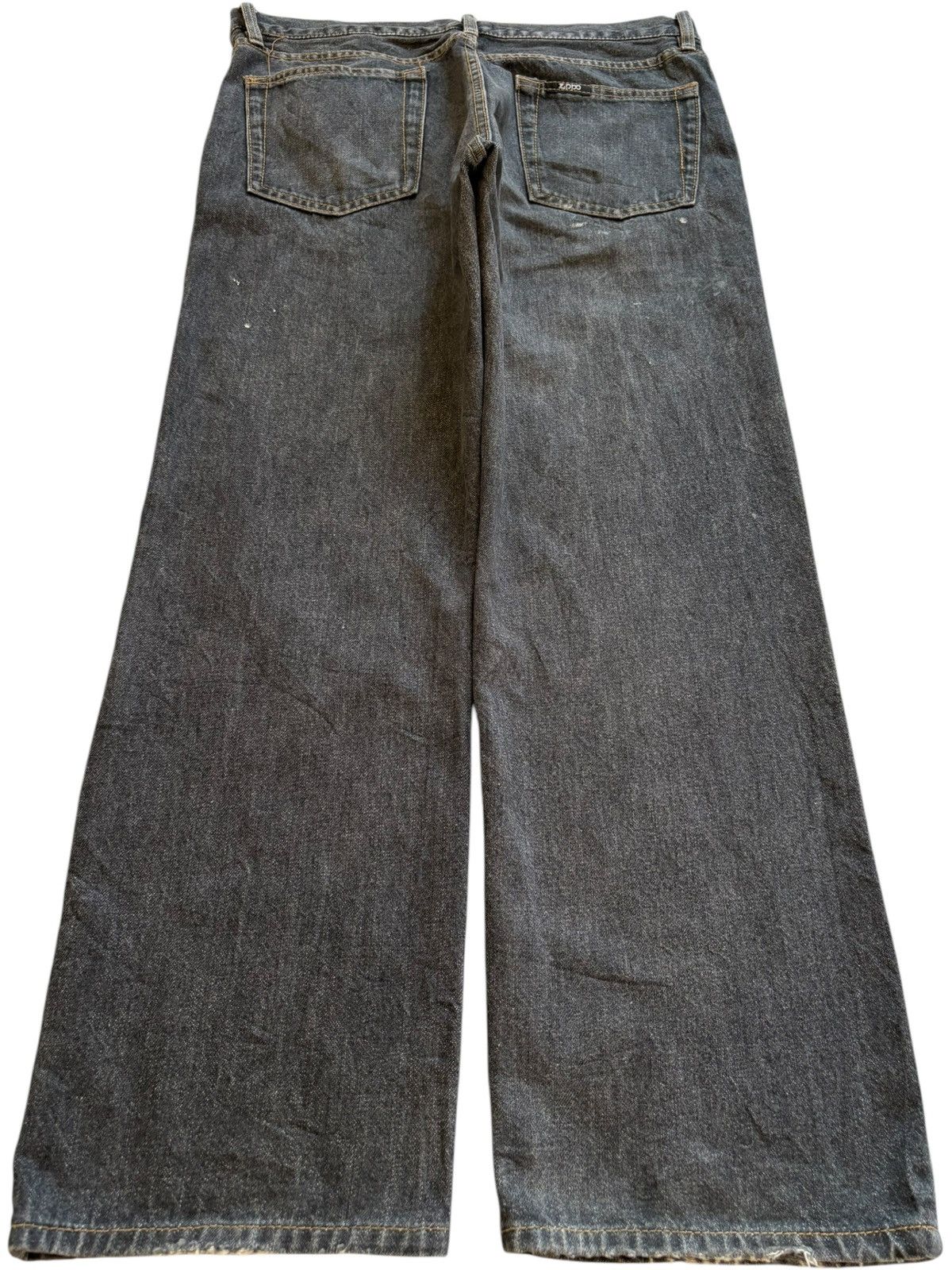 Japanese Brand Vintage Japanese Brand Painted Loose Baggy Jeans Size US 34 / EU 50 - 2 Thumbnail