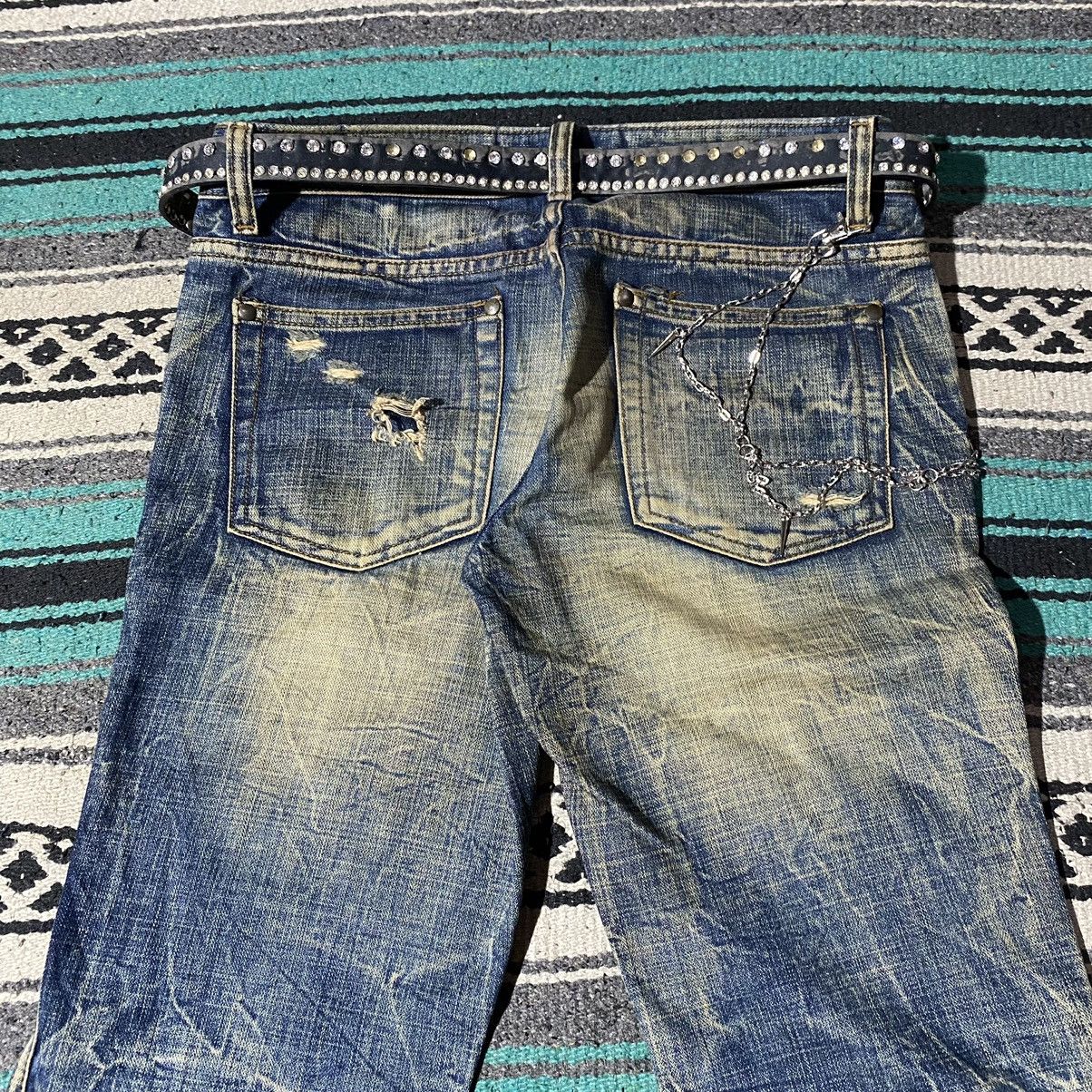 Number (N)ine 2000s Ozz First - Mud Distressed Denim Size US 29 - 13 Thumbnail