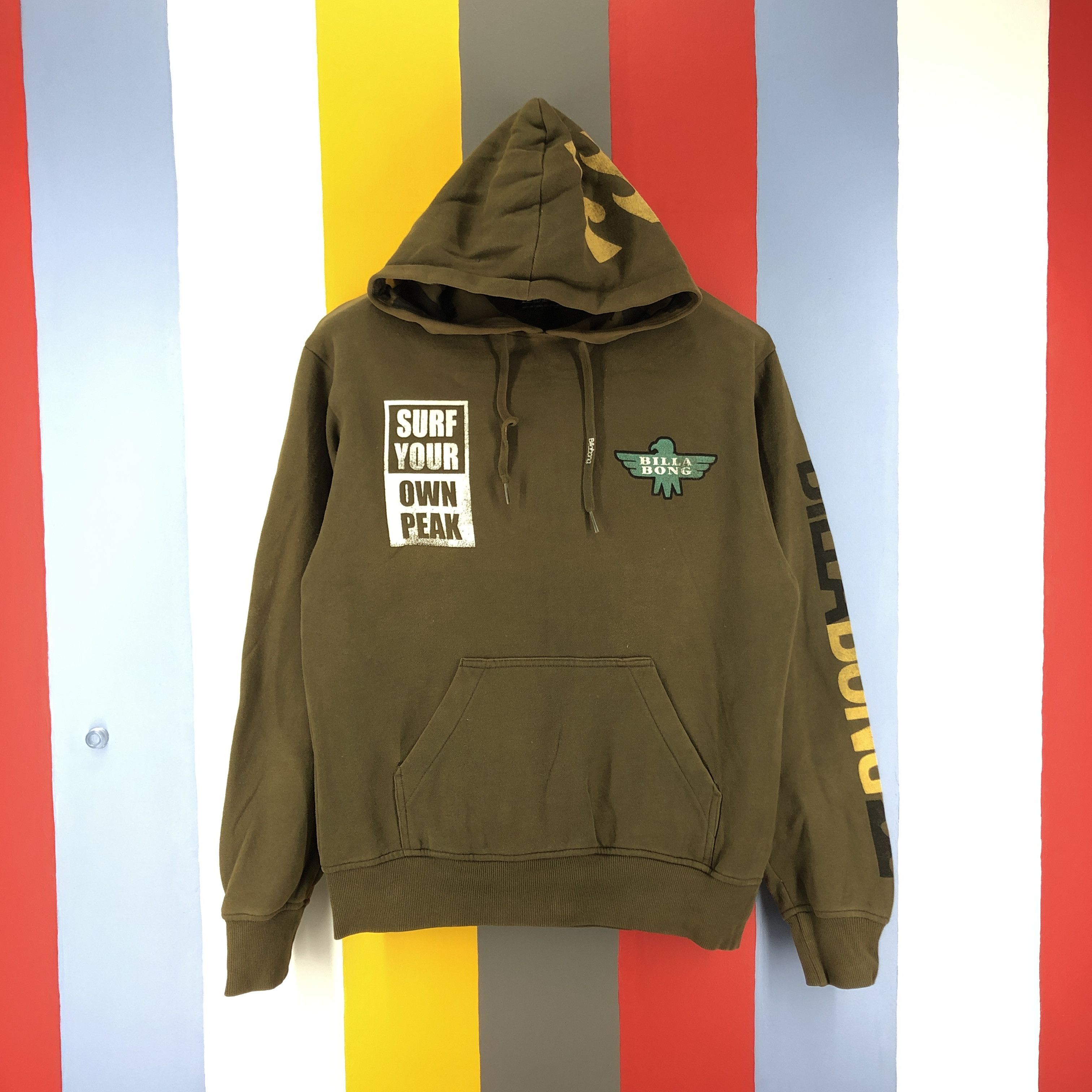 Billabong BILLABONG Hoodie Pullover Rare Design #0846/AE Size US M / EU 48-50 / 2 - 1 Thumbnail