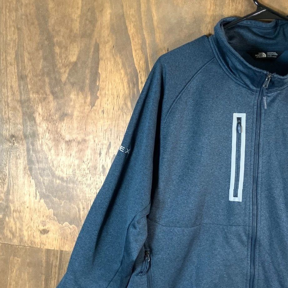 The North Face The North Face Mens Jacket Blue Canyon Flats Apex Full Zip Mock Neck XLarge Jacket Mens Regular Size XL Blue Athleisure Casual Activewear Walking Size US XL / EU 56 / 4 - 4 Thumbnail