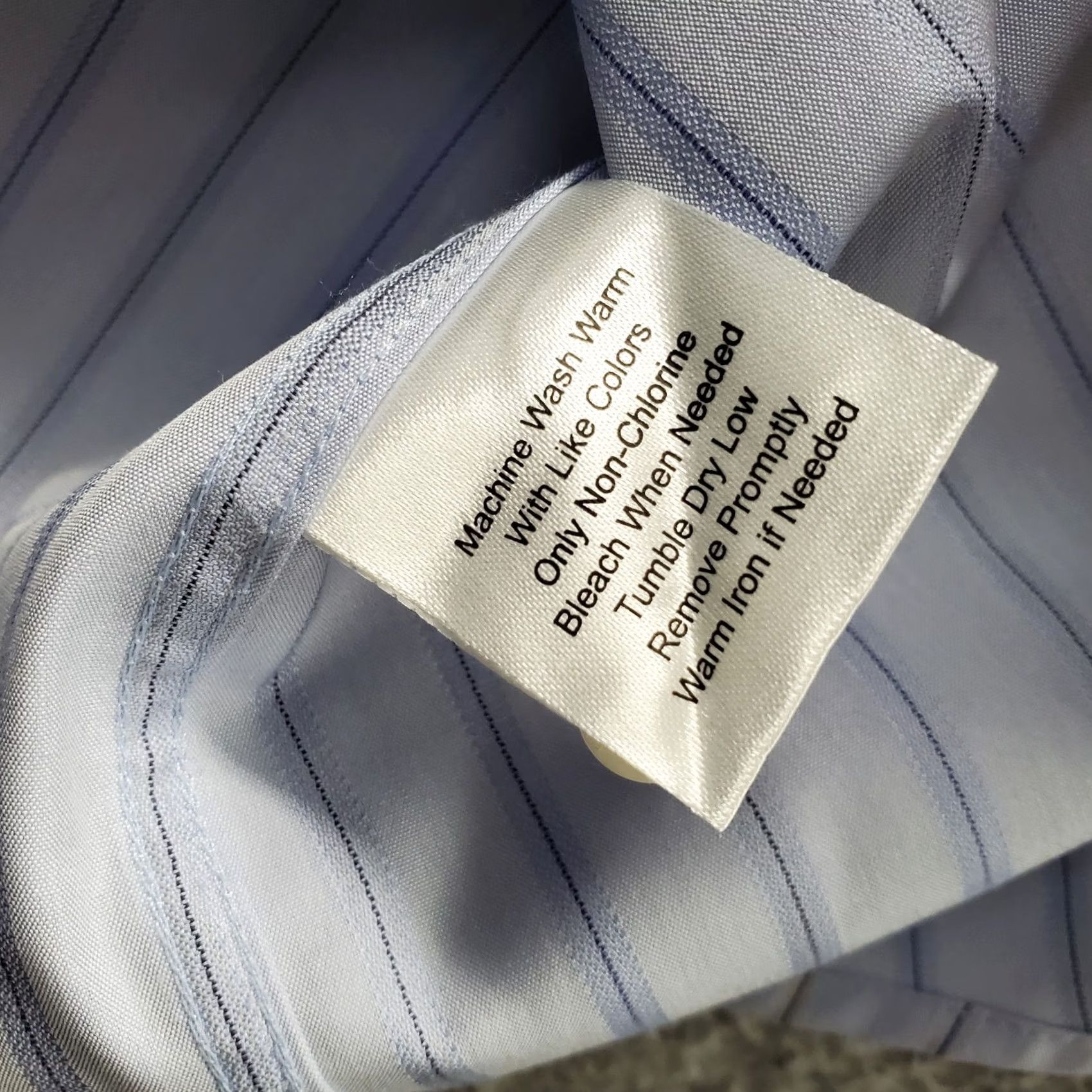 Egara Egara Dress Shirt Mens 3X Multicolor Pinstripe Non-Iron French Cuff Collared Button Up Size 48R - 7 Thumbnail
