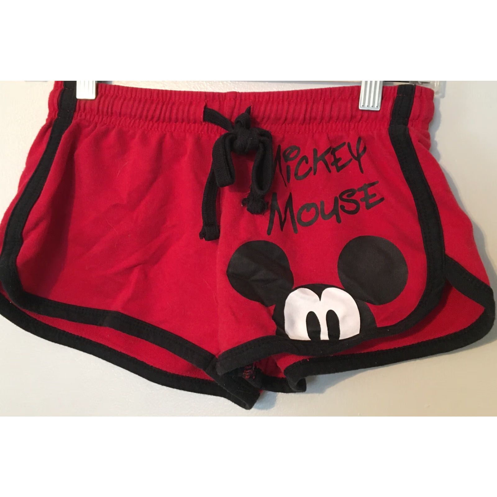 Disney Disney Sweatshorts Mickey Mouse Red Face Juniors XS Womens Sweatshorts Logo Knit Cotton Blend Front Flat Front M L Casual Holidays Cartoon Theme 1 Size 26" / US 2 / IT 38 - 2 Thumbnail