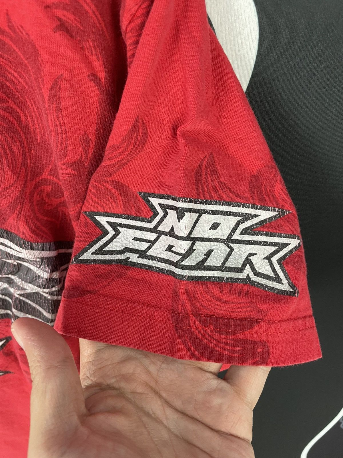 No Fear Vintage No Fear Skull Graphic Red Y2K Double Sided Skater Size US M / EU 48-50 / 2 - 7 Thumbnail