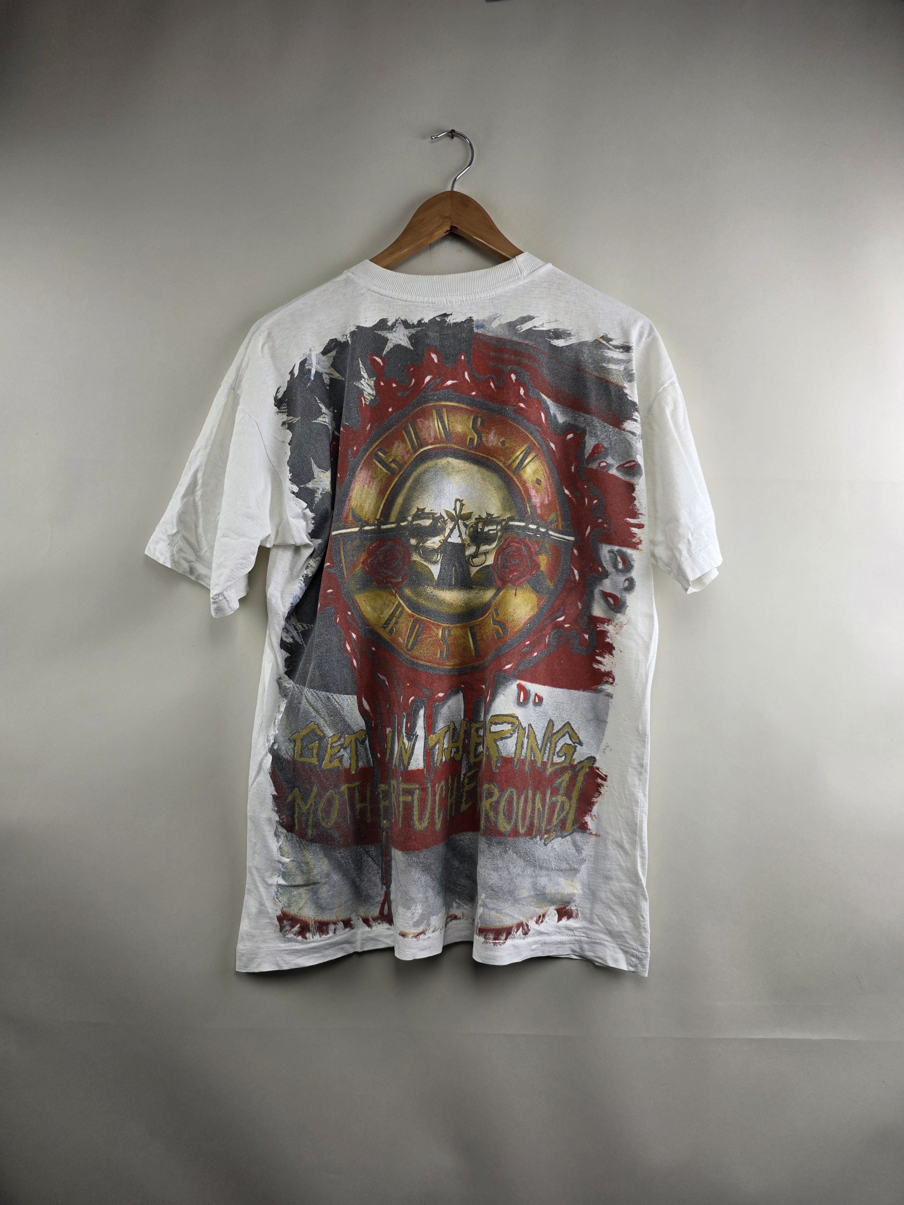 Band Tees × Guns N' Roses × Vintage 90s Guns N Roses Get in the ring L 22" 28.5" Size US L / EU 52-54 / 3 - 6 Thumbnail