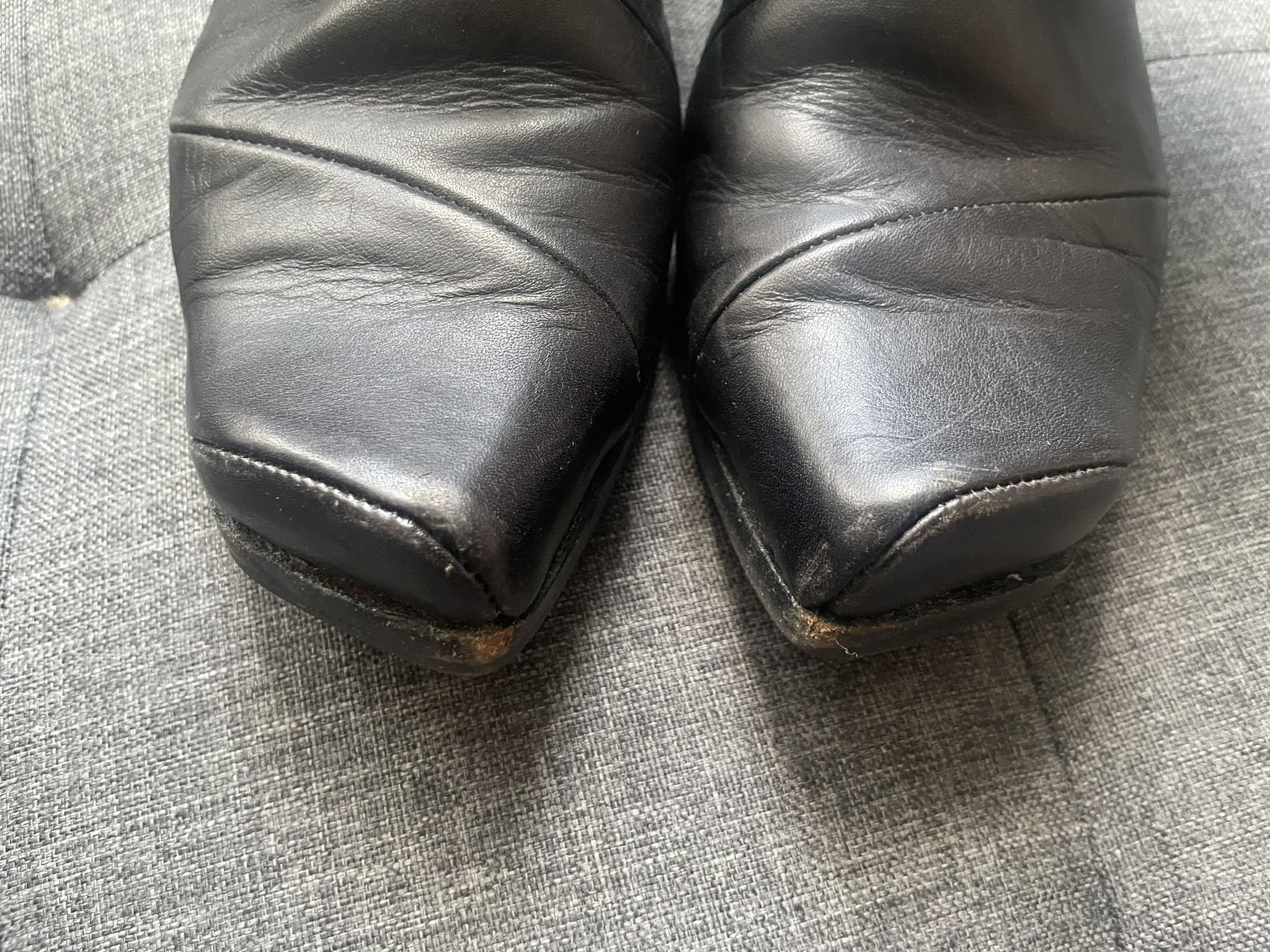 CYDWOQ Spiral Leather Boots Size US 7 / IT 37 - 8 Thumbnail