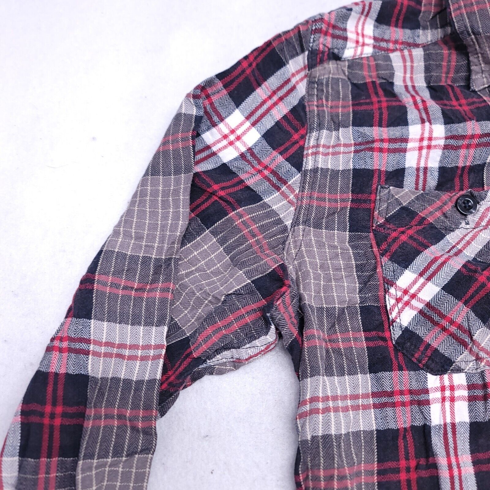 Mambo Mambo Tartan Flannel Casual Shirt Mens Size Small S Gray Red Size US S / EU 44-46 / 1 - 4 Thumbnail
