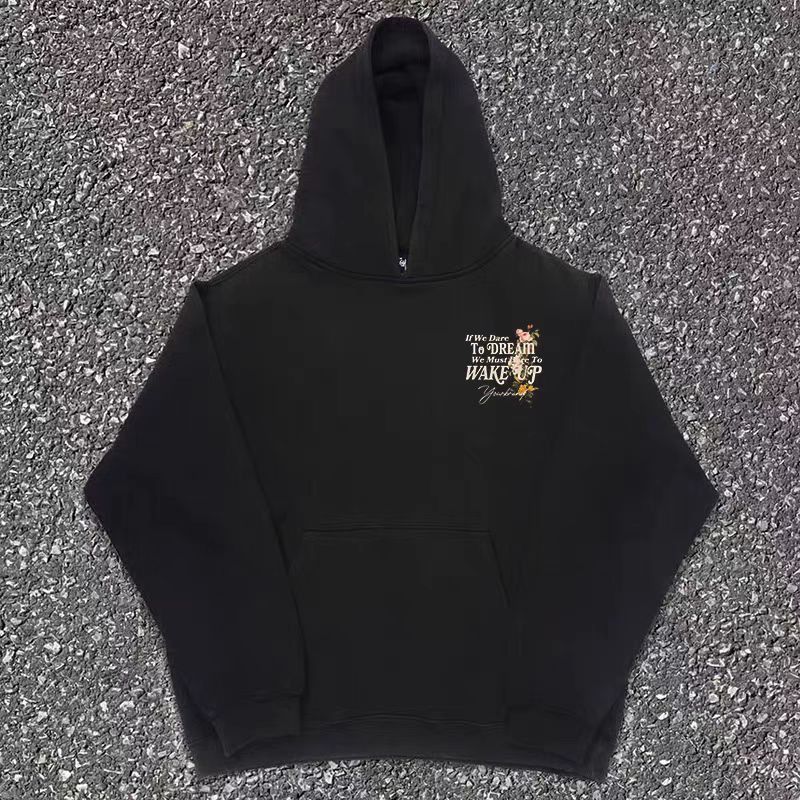 Japanese Brand × Vintage Black washed retro floral print hoodie y2k Size US L / EU 52-54 / 3 - 2 Thumbnail