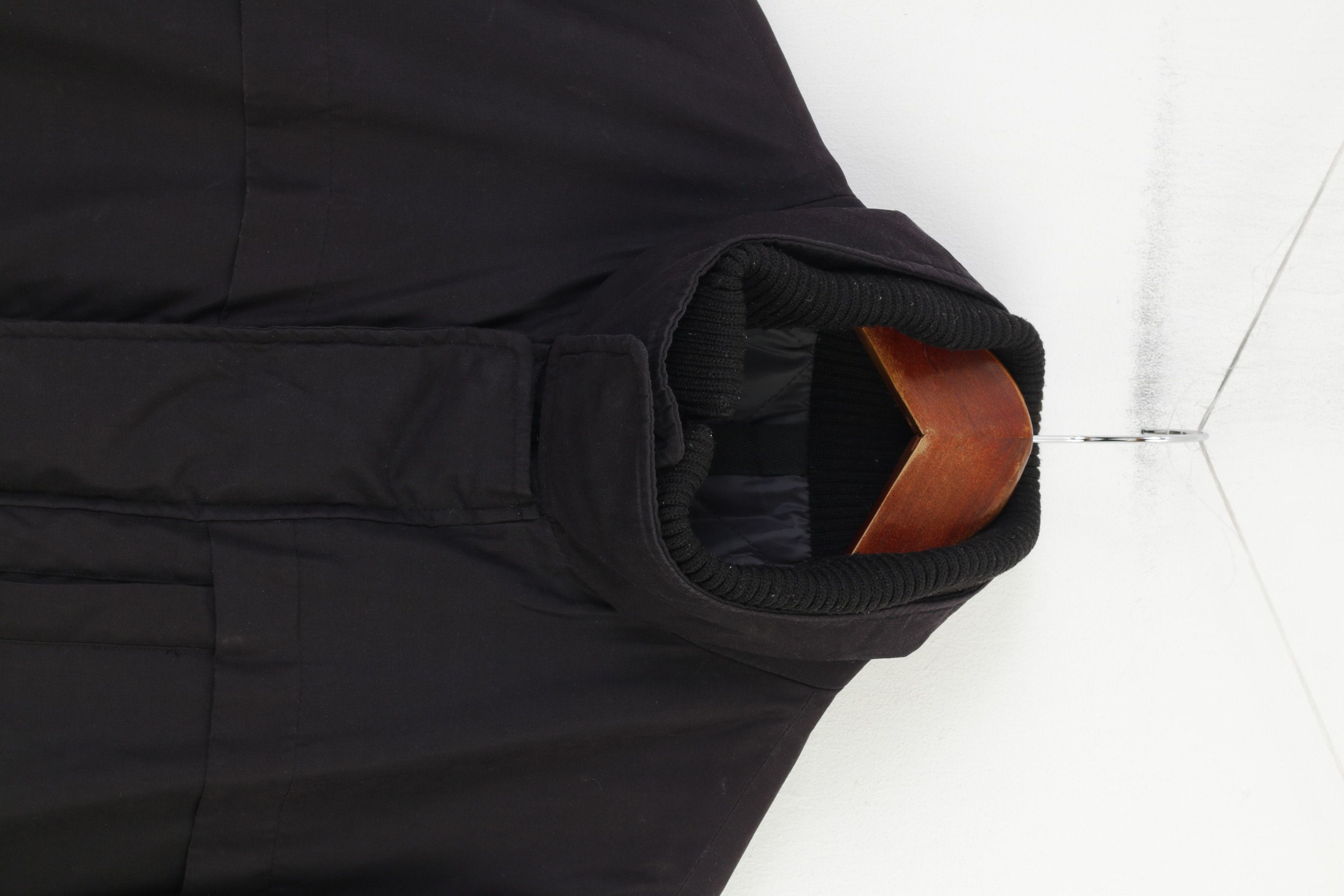 Marks & Spencer M&S Collection Men M Jacket Black Full Zipper Padded 10006 Size US M / EU 48-50 / 2 - 2 Thumbnail
