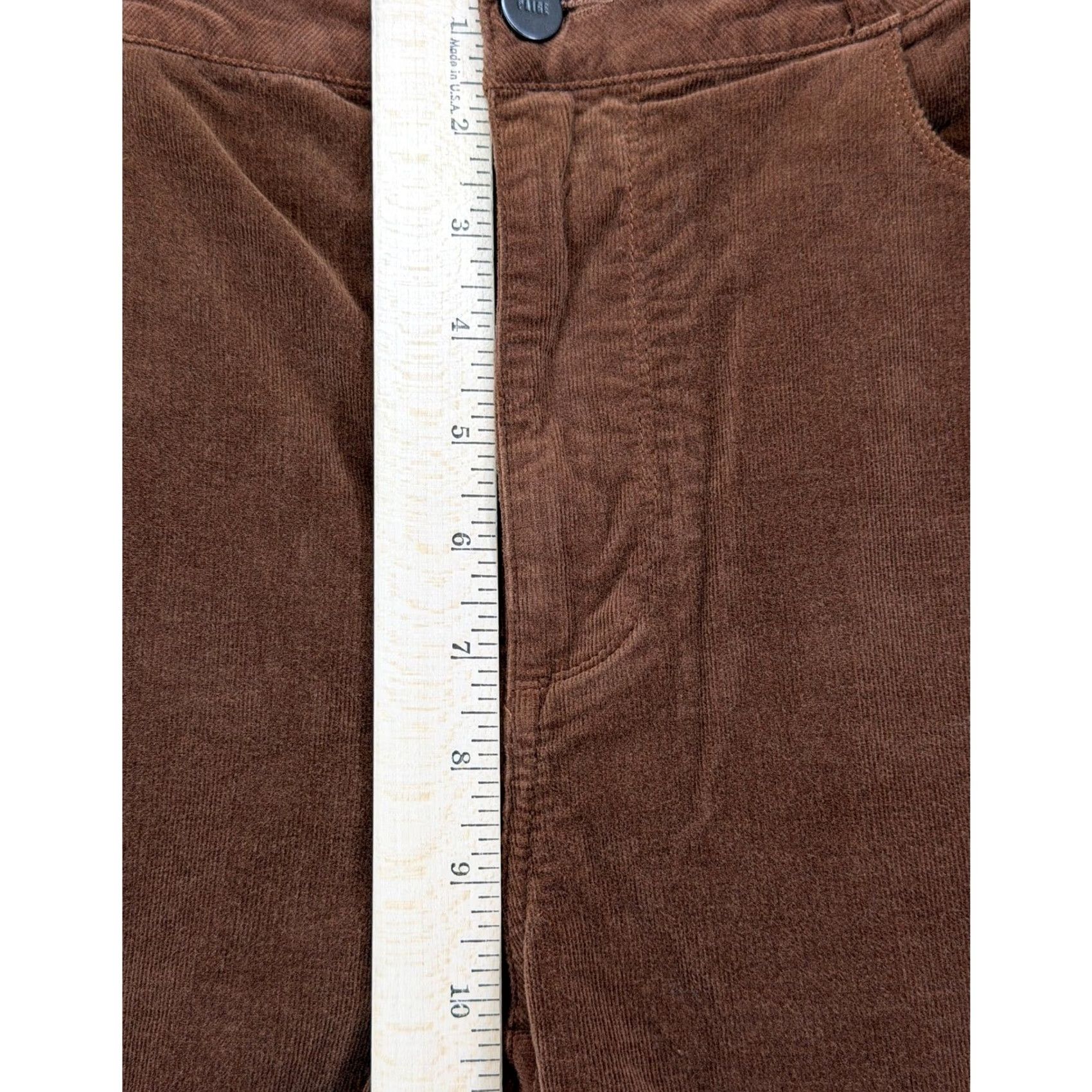 Paige Paige Dark Argan Brown Corduroy Flare Jeans High Rise Womens 31 Jeans Size 24" / US 00 / IT 34 - 5 Thumbnail