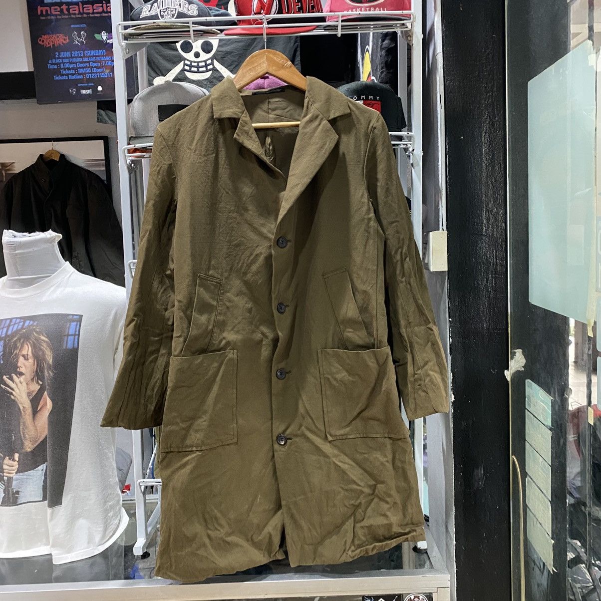 Y's for Men × Yohji Yamamoto × Yves Saint Laurent Yohji Yamamoto Japanese Brand Trench Coat Jacket Size US L / EU 52-54 / 3 - 1 Thumbnail