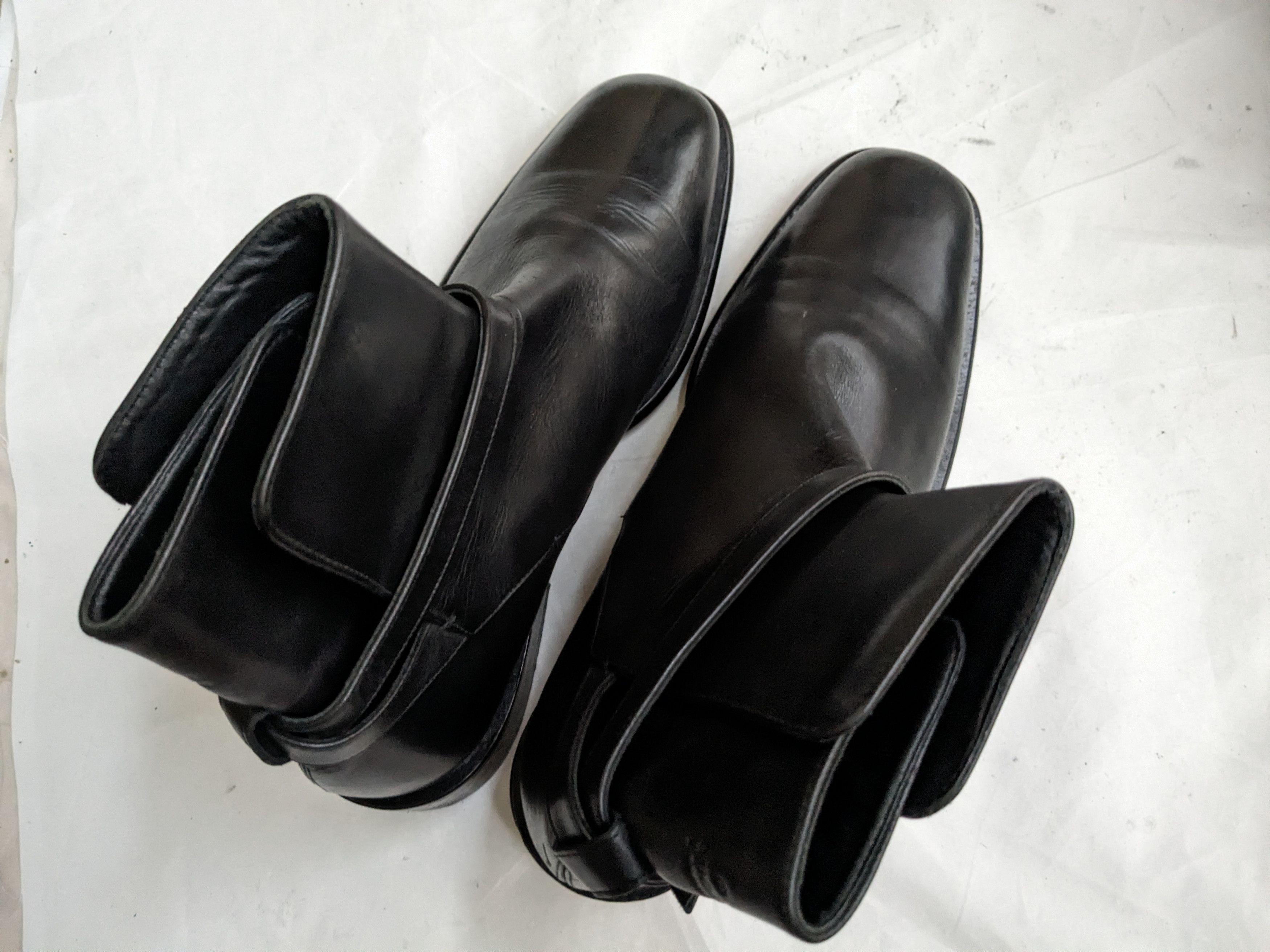 Gucci Jodhpur Boots Black 12 Leather Buckle