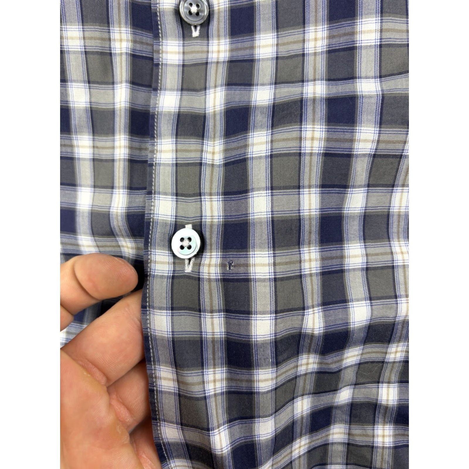 Ermenegildo Zegna Ermenegildo Zegna Shirt Mens XL Button-Up Casual Long Sleeve Cotton Plaid Multicolor Button-Down Collared Classic Designer Preppy Sports Resort Size US XL / EU 56 / 4 - 3 Thumbnail