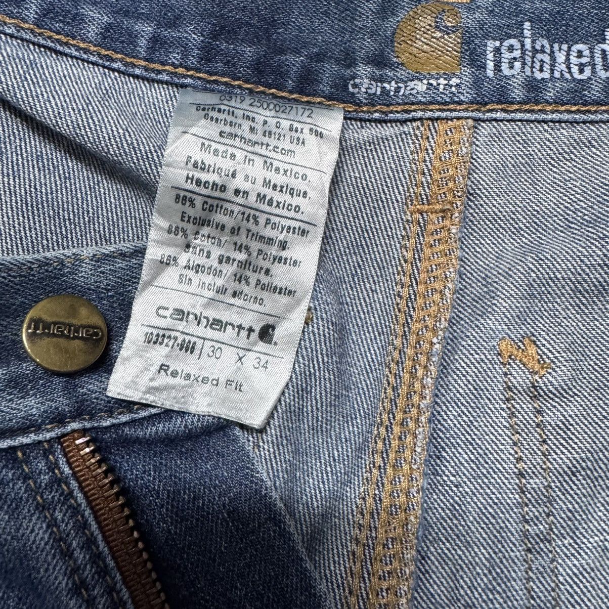 Carhartt Carhartt Thrashed Denim Carpenter Pants Size US 30 / EU 46 - 11 Thumbnail