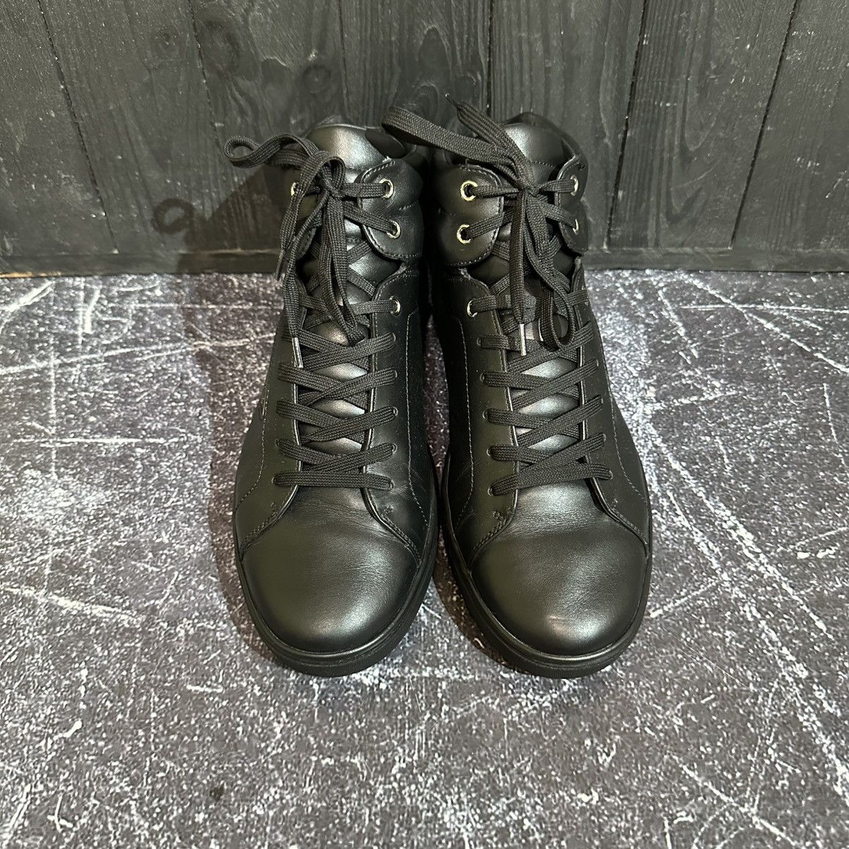 Dolce & Gabbana DOLCE & GABBANA Men’s Leather HITOP Shoes size 7.5 UK 26.5cm Size US 8.5 / EU 41-42 - 5 Thumbnail